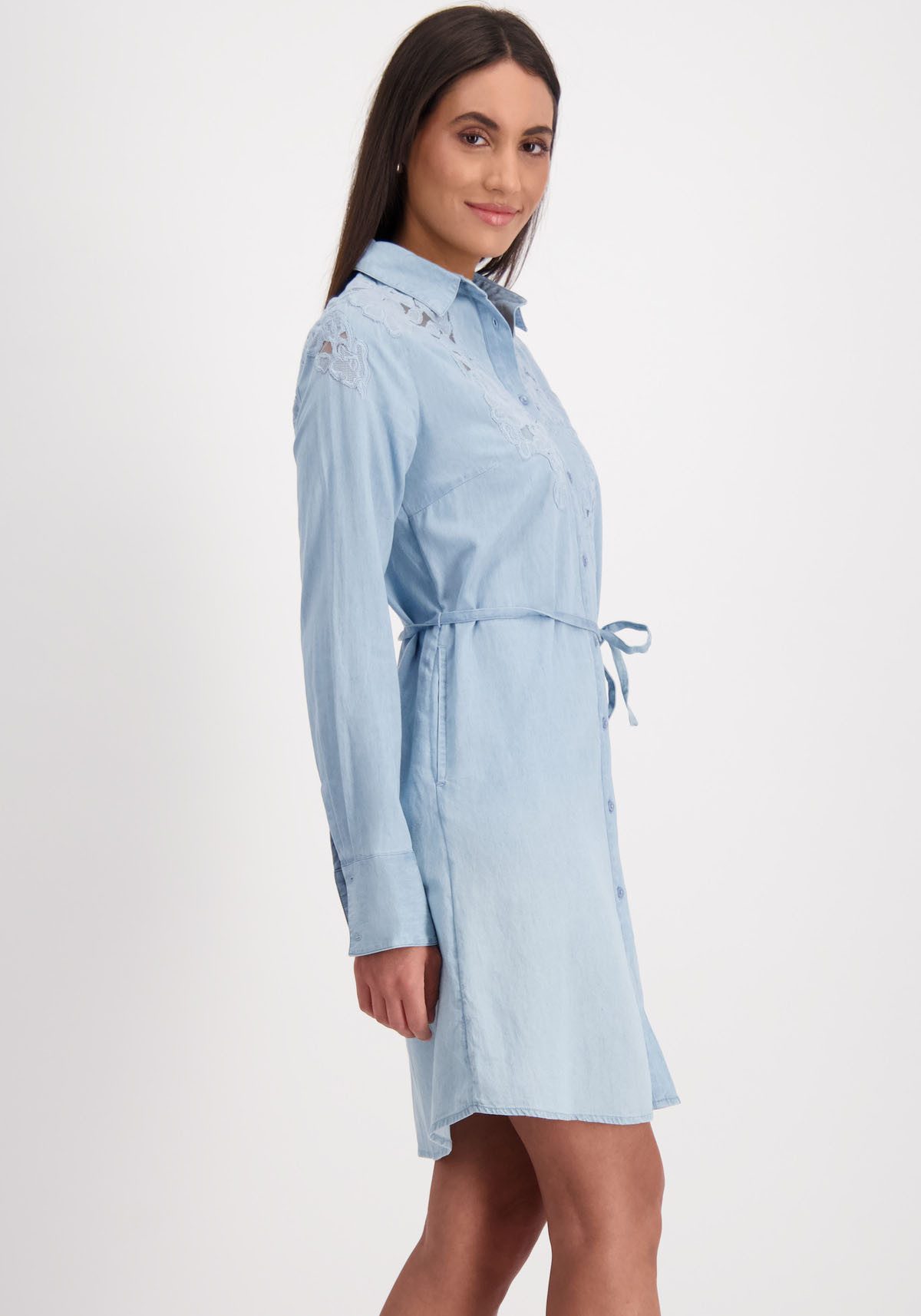 Monari Jeanskleid mit Bindegürtel