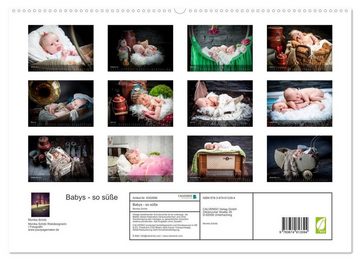 CALVENDO Wandkalender Babys - so süße (Premium, hochwertiger DIN A2 Wandkalender 2023, Kunstdruck in Hochglanz)