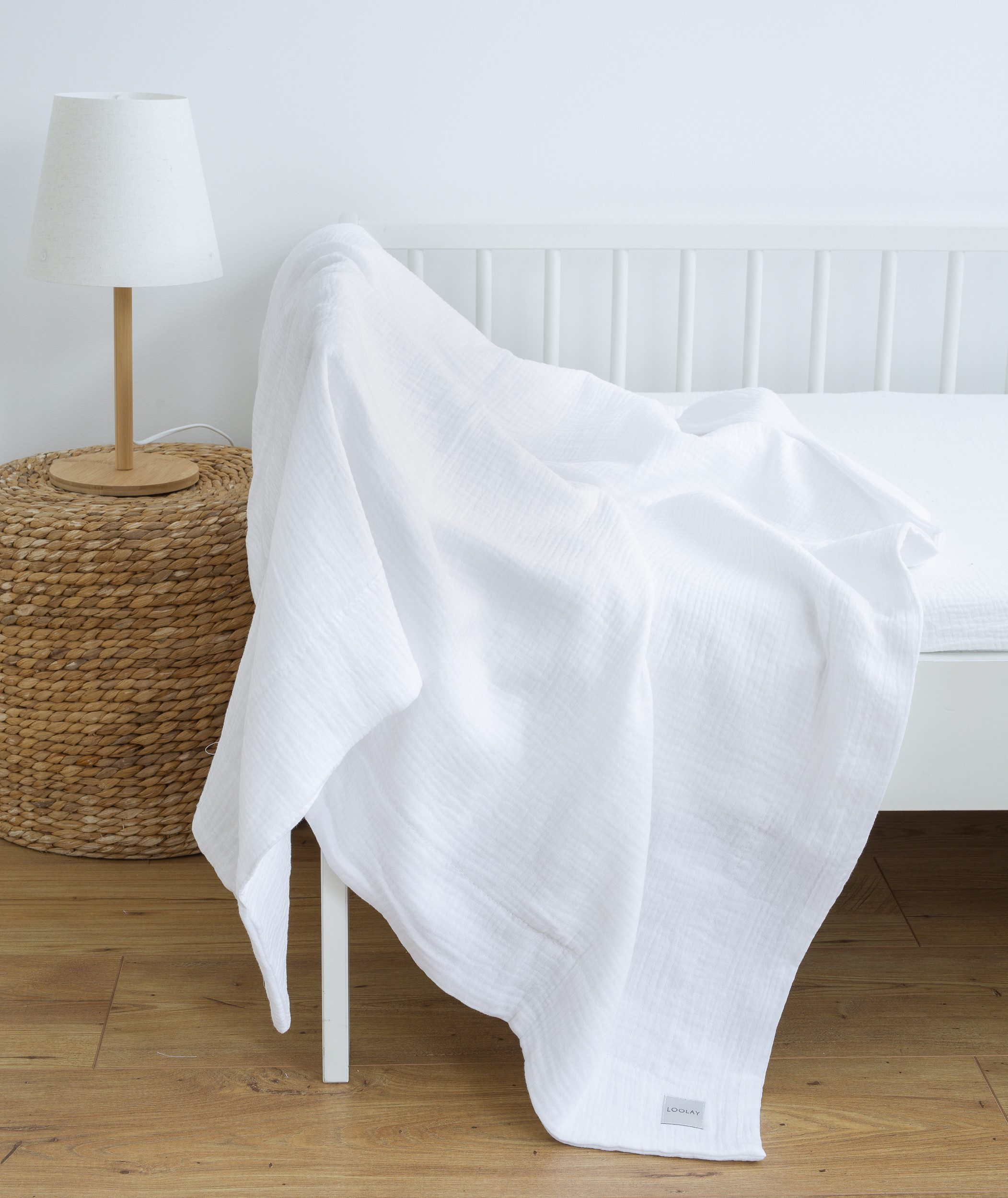 Wohndecke 2-LAGIGE Baumwolle dick MUSSELIN Decke 95x95 120x120 150x200 cm Yoga, Loolay, Sommer Herbst Frühling Atmungsaktives Kuscheldecke Babydecke!