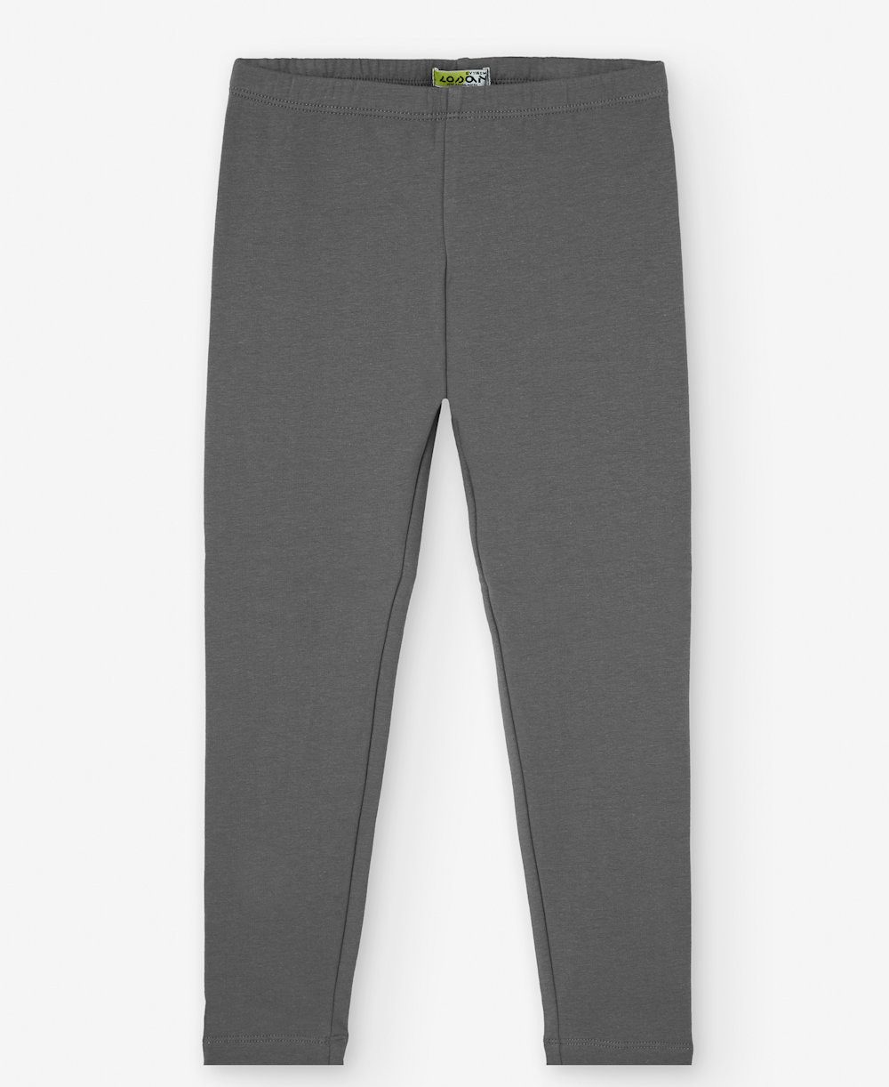 LOSAN Thermoleggings Losan Mädchen Sweat Leggings angeraut vulcanic grau (1-tlg., kein Set)