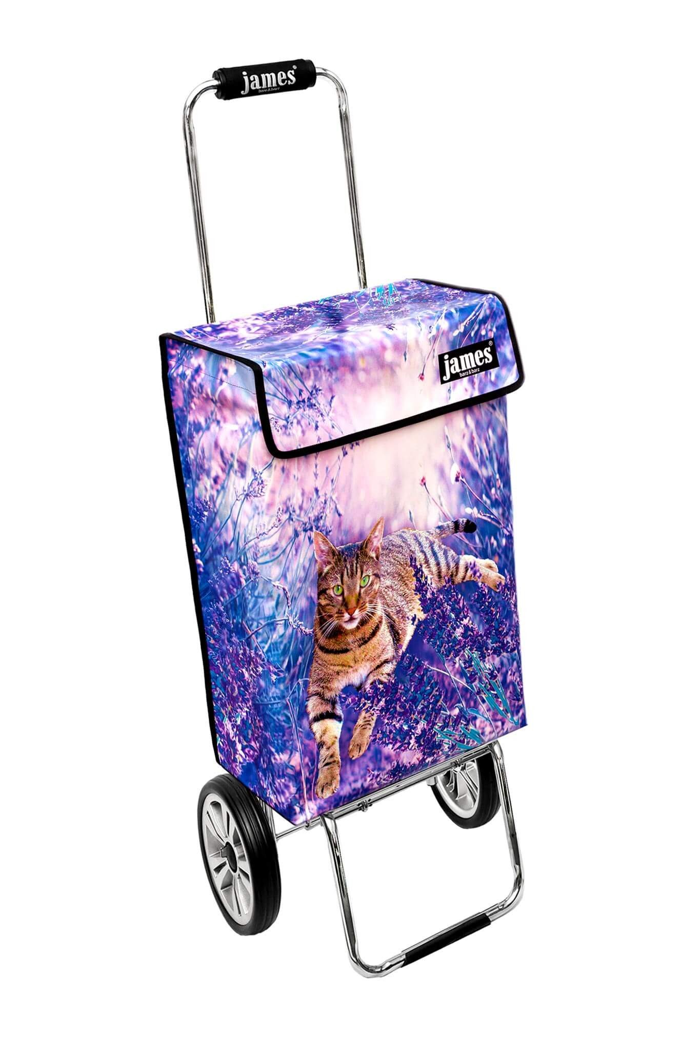 james Einkaufstrolley SOMBALILA - stabiler Einkaufswagen mit individuellem Design, Handmade in Austria - Einkaufsbegleiter mit viel Stauraum - trägt 40kg