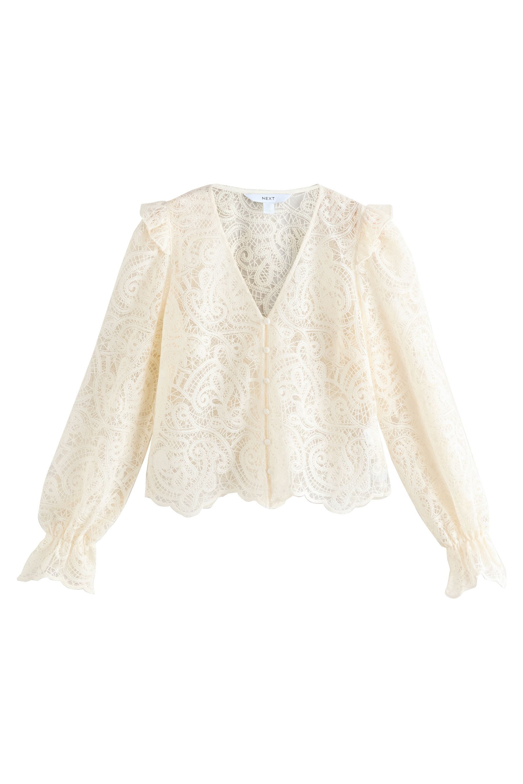 Next Langarmbluse Bluse mit V-Ausschnitt, Paisley-Muster günstig online kaufen