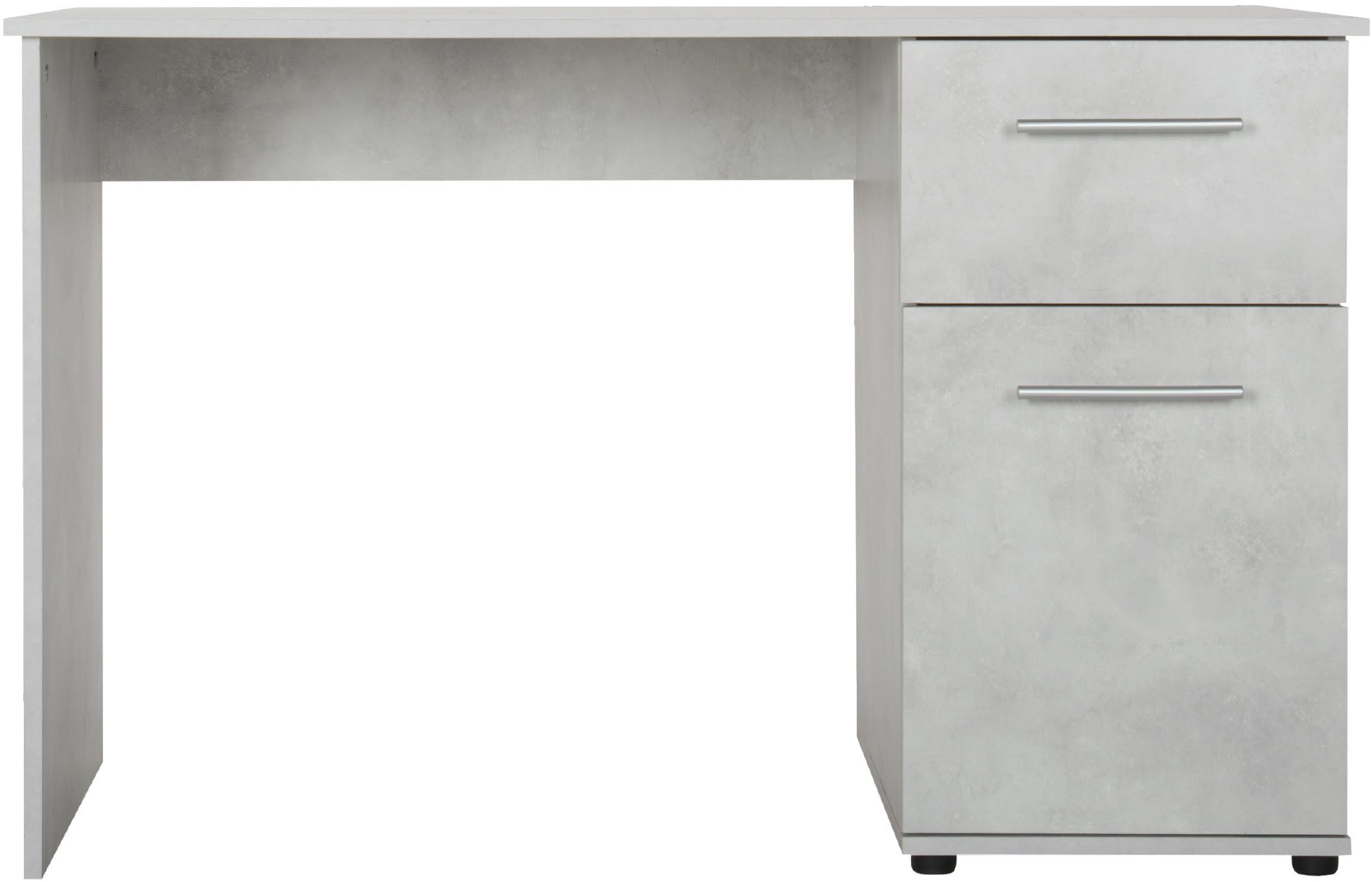 VOGL Möbelfabrik Schreibtisch Tobi, wahlweise mit 3 Schubkästen oder 1 Schubkasten/1 Tür, optional mit Tastaturauszug, Breite 115 cm