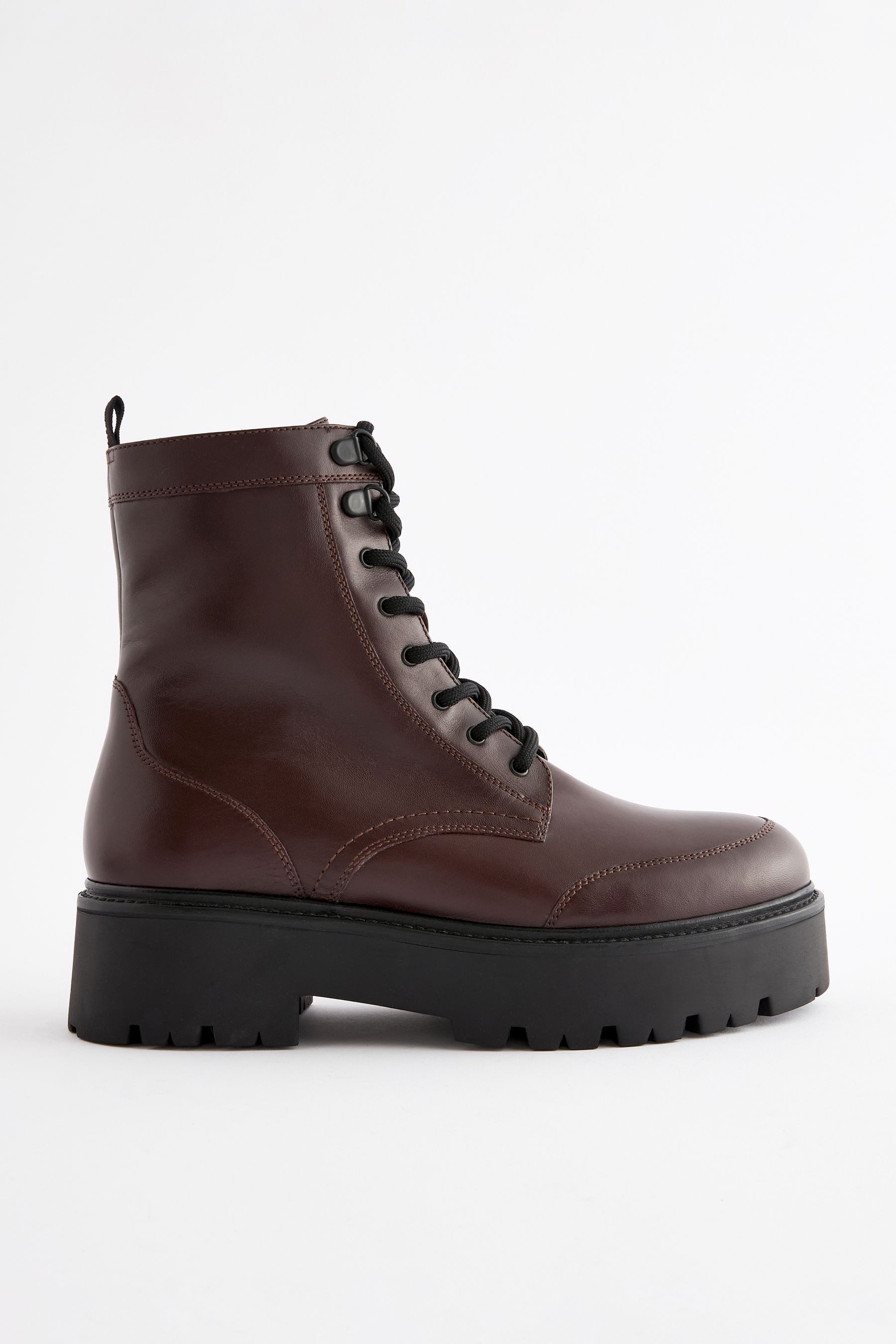 Next Signature Derbe Schnürstiefel aus Leder günstig online kaufen