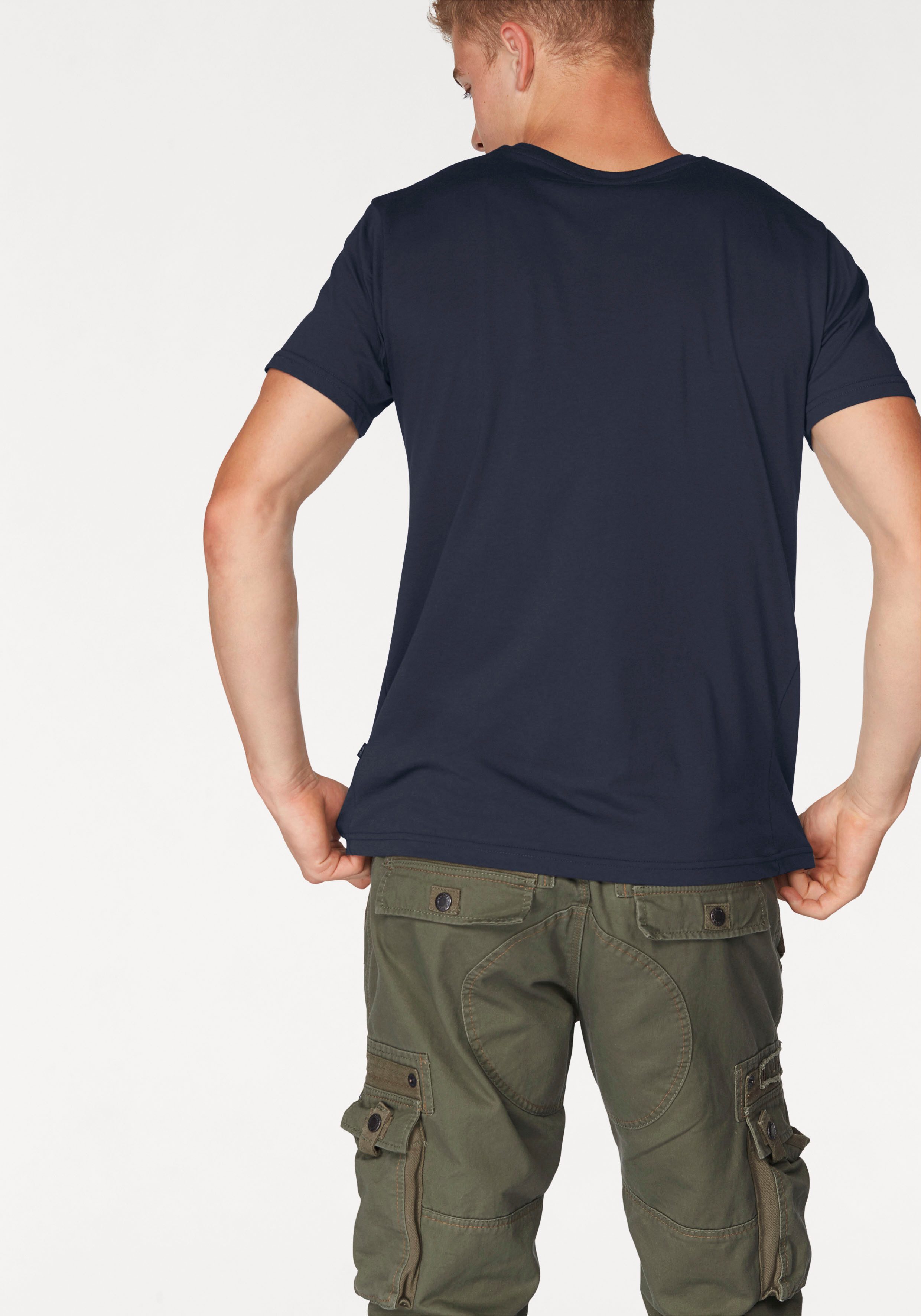 Alpha Industries Rundhalsshirt Logo Print T