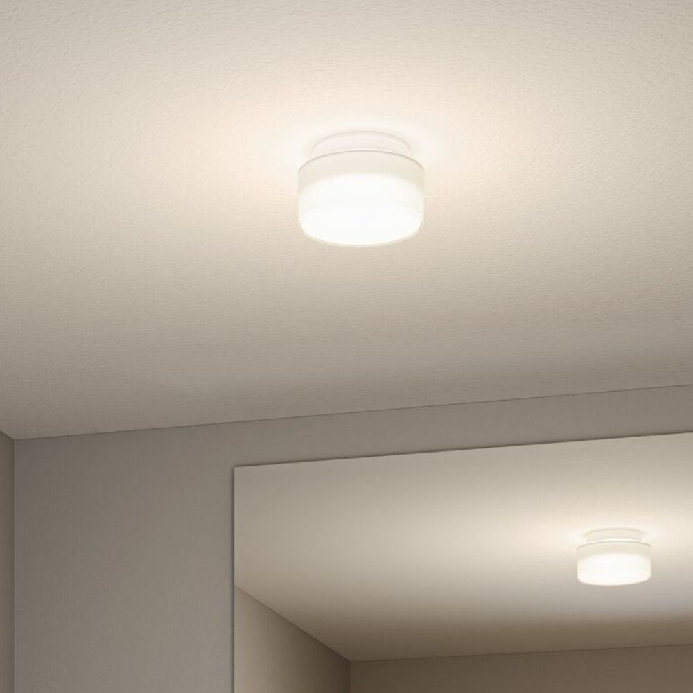 Paulmann LED IP44 Deckenleuchte LED, Deckenbeleuchtung, warmweiss, enthalten: Deckenlicht keine 430lm in Deckenleuchte verbaut, rund, Angabe, Weiß LED Maro 6,8W Deckenlampe, Ja, Leuchtmittel fest
