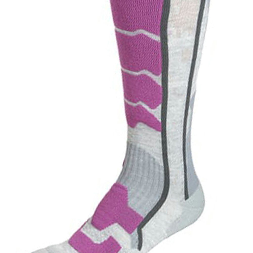 X-Socks Skisocken Ski gepolsterte Women grau-lila Control 2.0 Dämpfungszonen