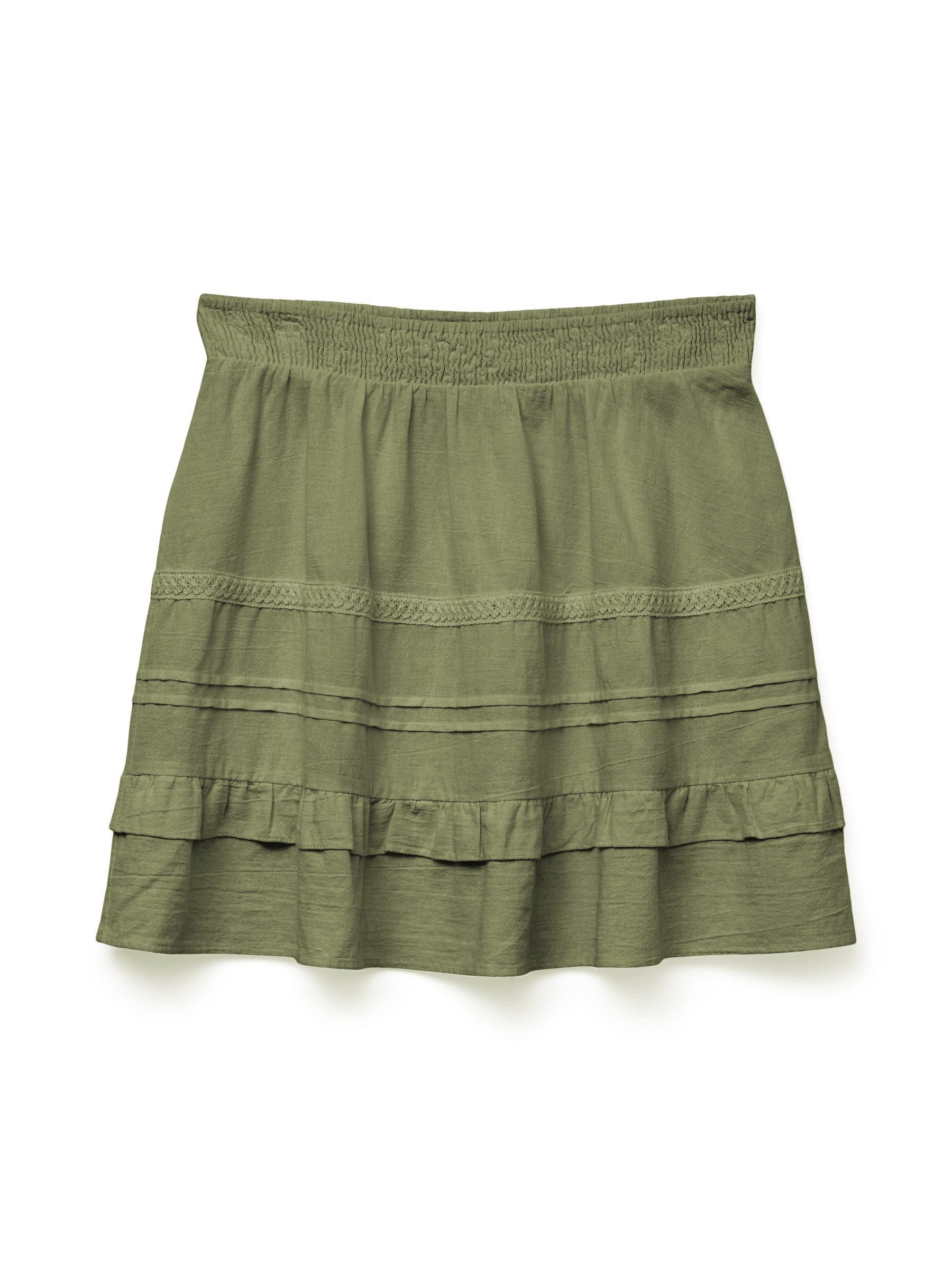 Vero Moda Sommerrock Elastischer Bund, Dreilagiges günstig online kaufen