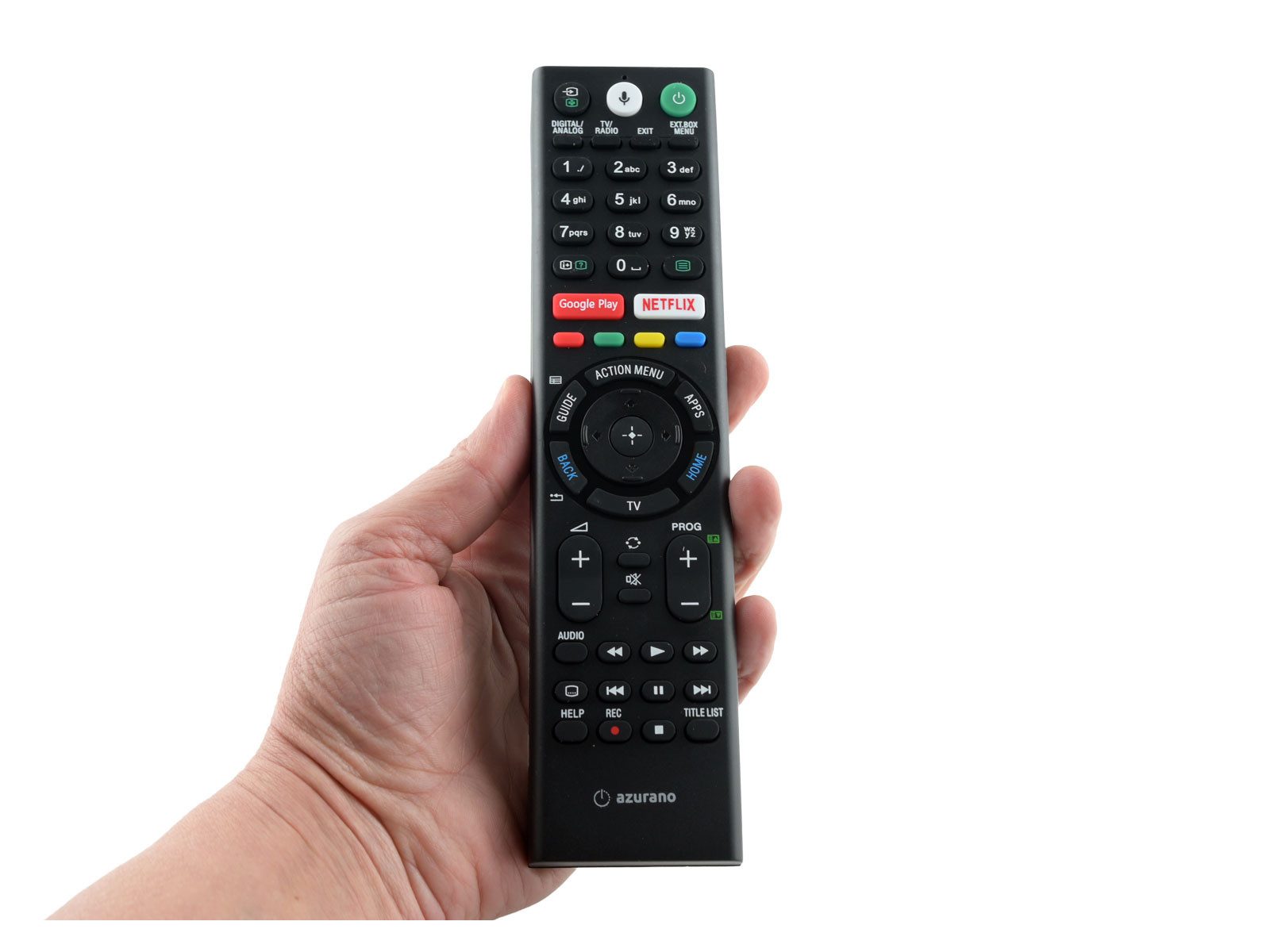 azurano Ersatz für SONY RMF-TX310E, 10949943, 149345521, 149345522, SUB Universal-Smart-TV-Fernbedienung (RMF-TX310E, 10949943, 149345521, 149345522, SUB RMF-TX220E)
