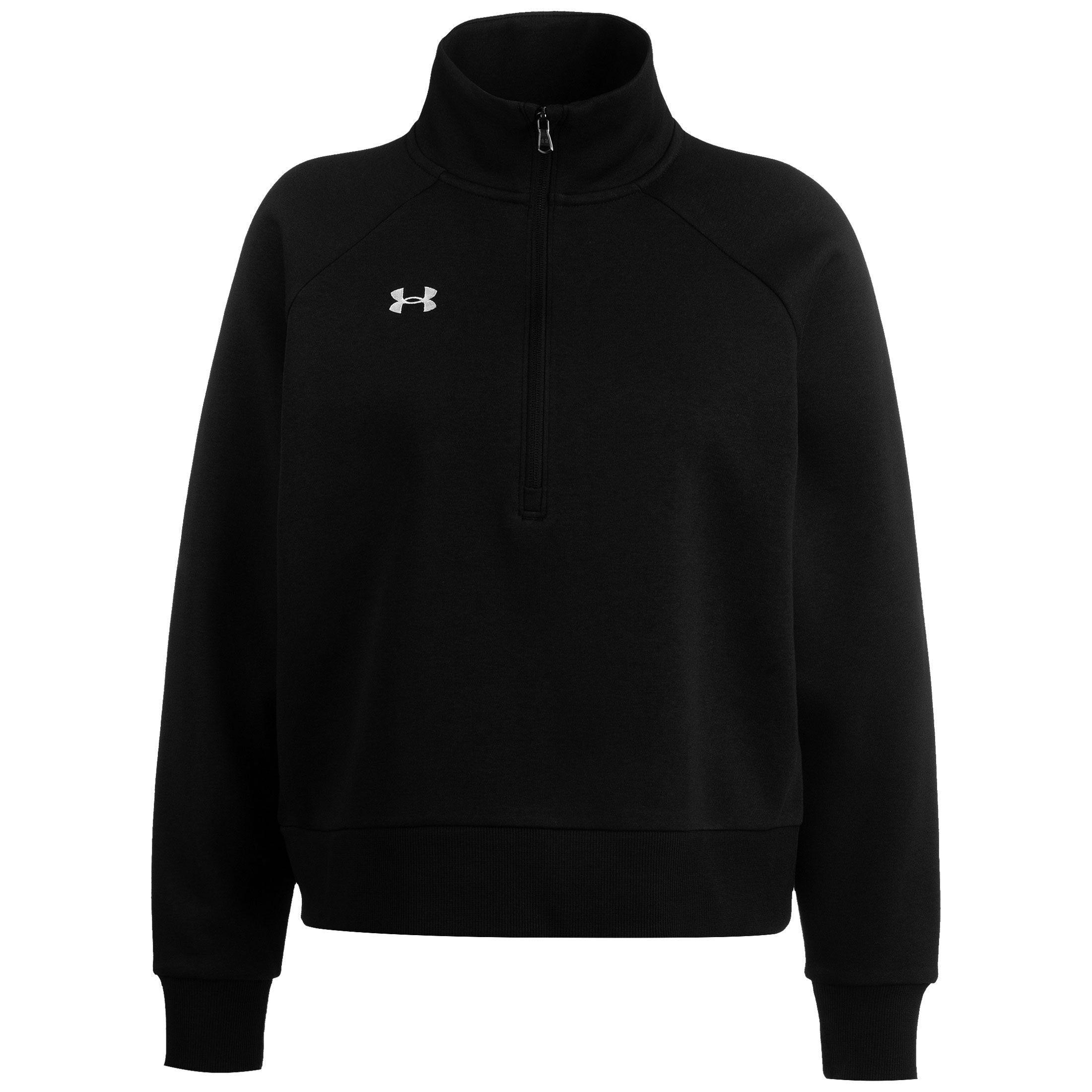 Fleece Sweatshirt Rival 1/2 Damen Under Armour® schwarz Sweatshirt Zip