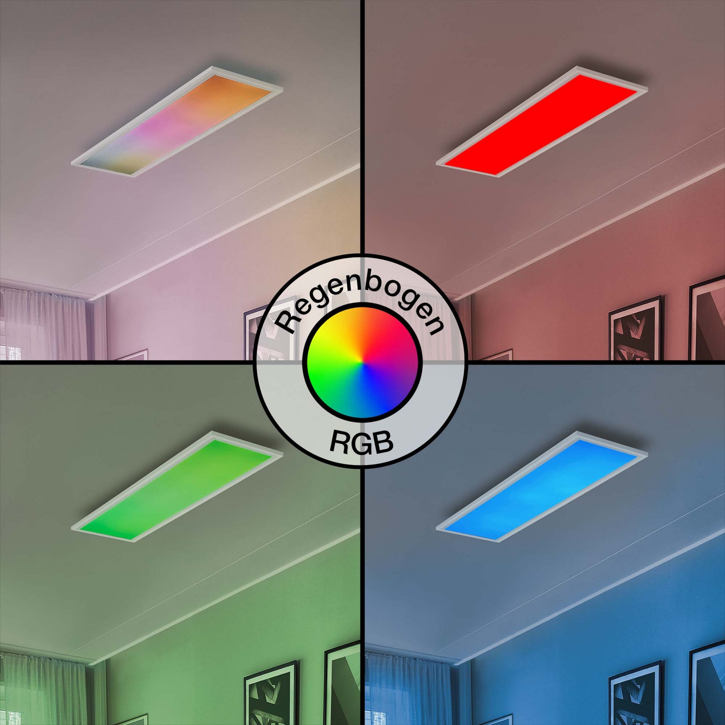 Lightbox LED Panel, CCT - über Fernbedienung, LED fest integriert, warmweiß - kaltweiß, LED-Paneel, digitales RGB, CCT, 80x20 cm, 2100 lm, 3000-6500K, dimmbar