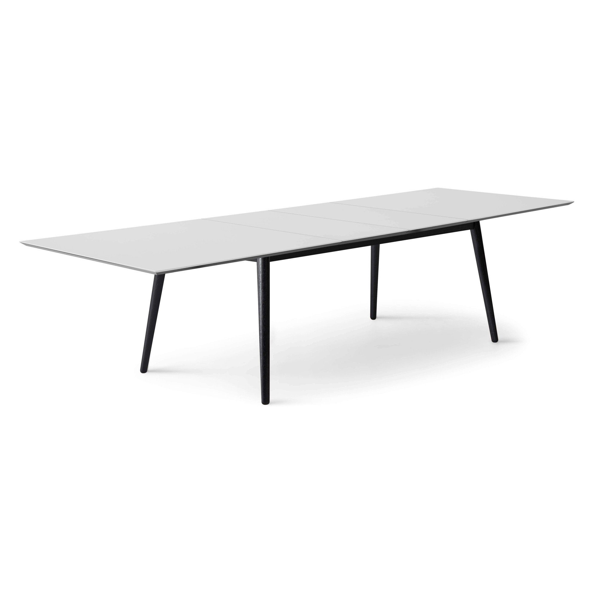 Hammel Furniture Esstisch Meza Designtisch mit Auszugsfunktion und 2 Einlegeplatten, bootsförmige Tischplatte MDF, Massivholzgestell, in zwei Breiten