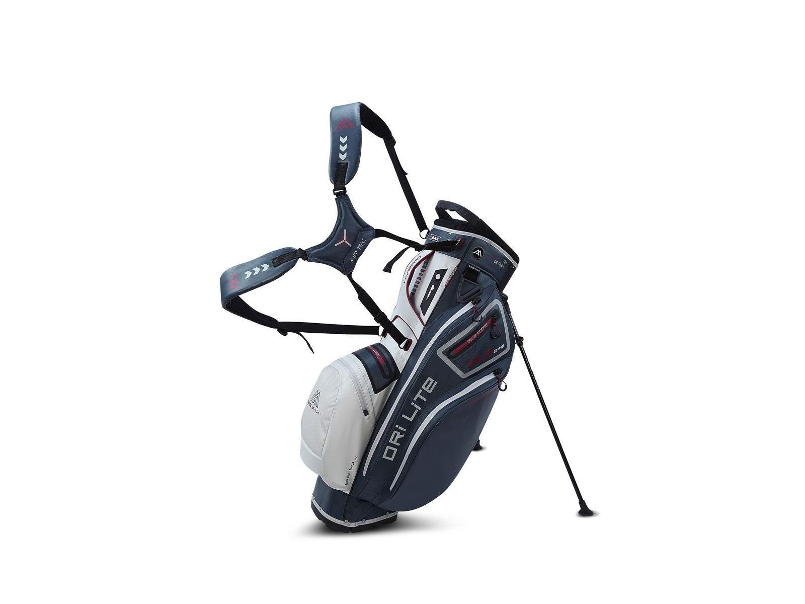 BIG MAX Golfreisetasche Big Max Standbag, Golf Dri I 14-fach Divider Wasserabweisend Hybrid Ständerbag Lite 2 Rot/Schwarz