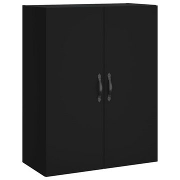 vidaXL Kleiderschrank Wandschrank Schwarz 69,5x34x90 cm Holzwerkstoff Hängeschrank