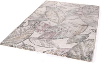 Teppich Kurzflorteppich Argo 63689 Blätter, TaraCarpet, rechteckig, Höhe: 14 mm, moderner Vintage Blätter Wohnzimmer Esszimmer Schlafzimmer 133x195 cm