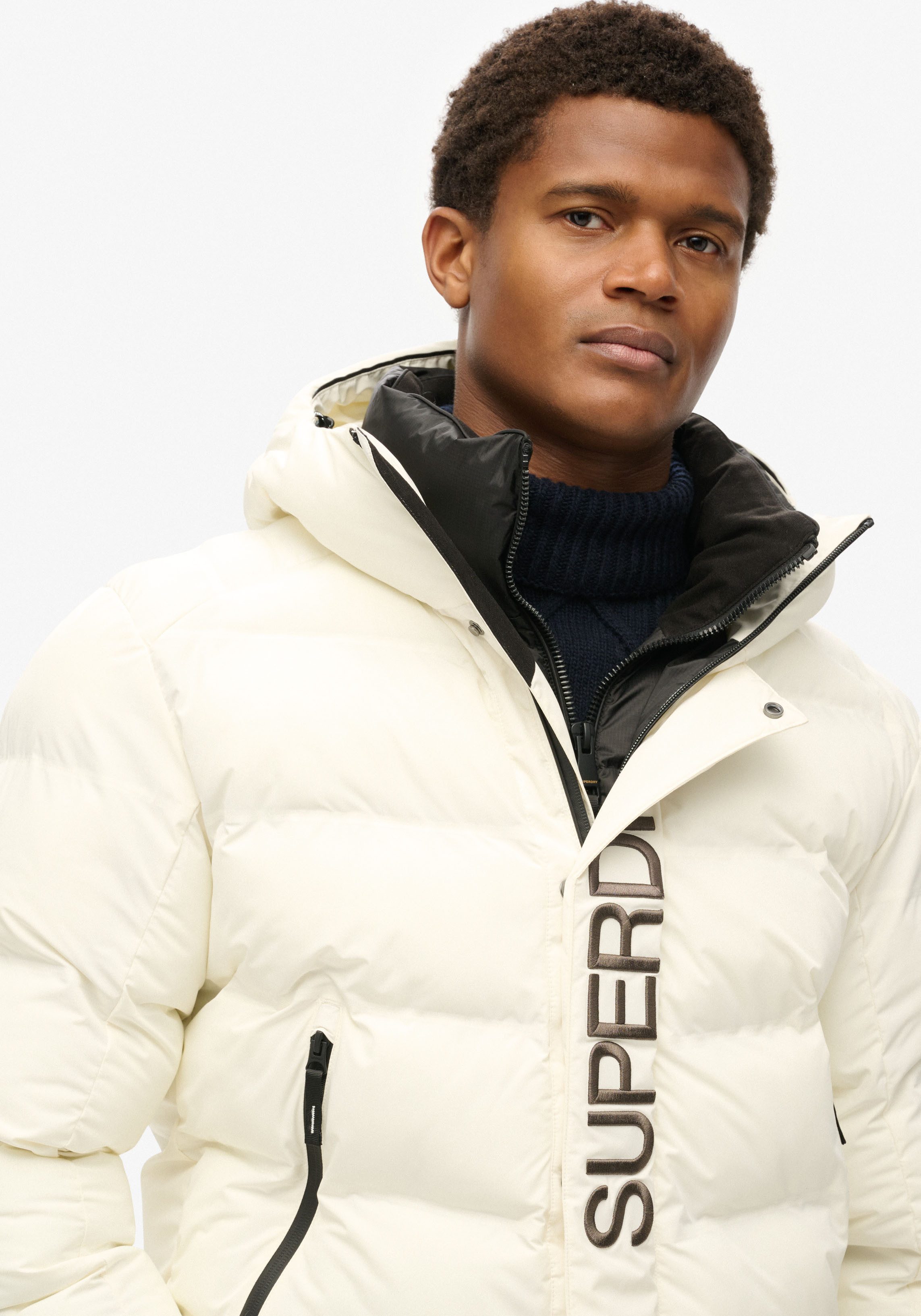 Superdry Steppjacke Hooded City Graphic Puffer günstig online kaufen