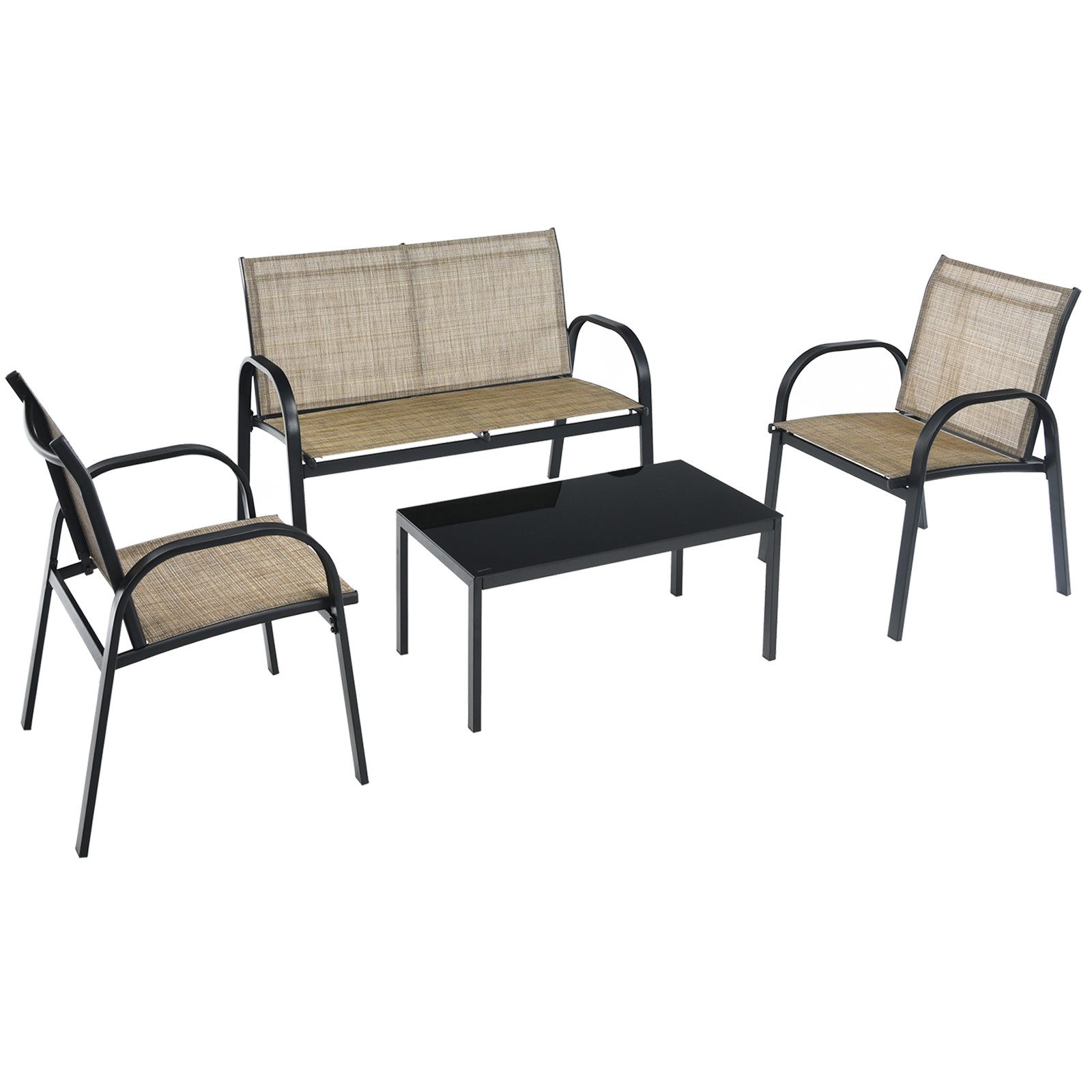 COSTWAY Balkonset, (4 TLG), 4 Personen, günstig online kaufen