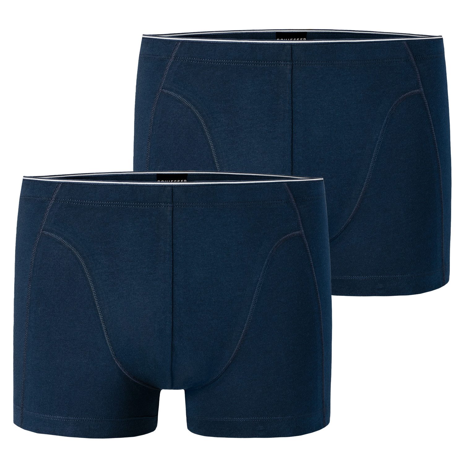 Schiesser Boxershorts 95/5 Organic Cotton (2-St., Set) Komfortbund, ohne Se günstig online kaufen