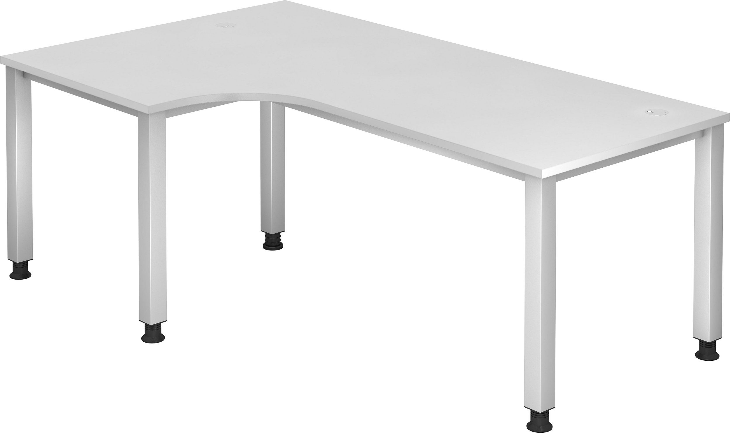 bümö Schreibtisch Schreibtisch Serie-Q, x 200 cm Dekor: - Weiß Eckform: 120