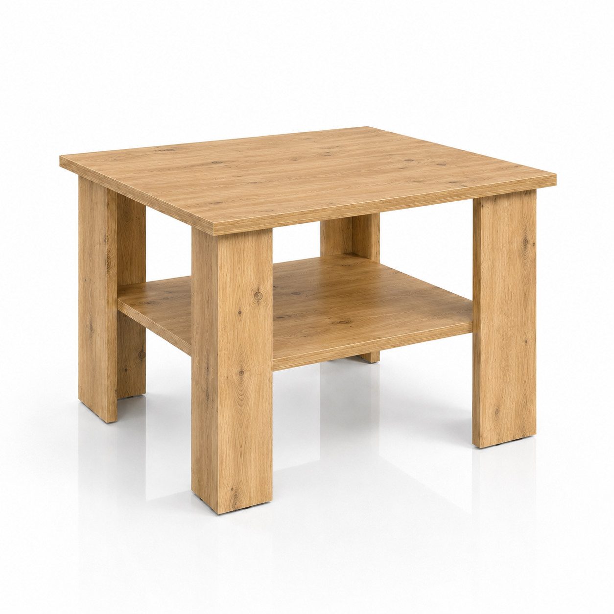OTTO home Couchtisch CT 2 Wohnzimmertisch, Sofatisch, Beistelltisch, Kaffeetisch, Mit Ablage, quadratisch/rechteckig, weiß Hochglanz oder Artisan-Dekor – Bild 4 von 5