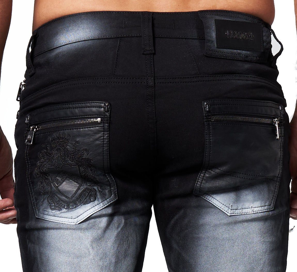 KINGZ Slim-fit-Jeans Design In modischem