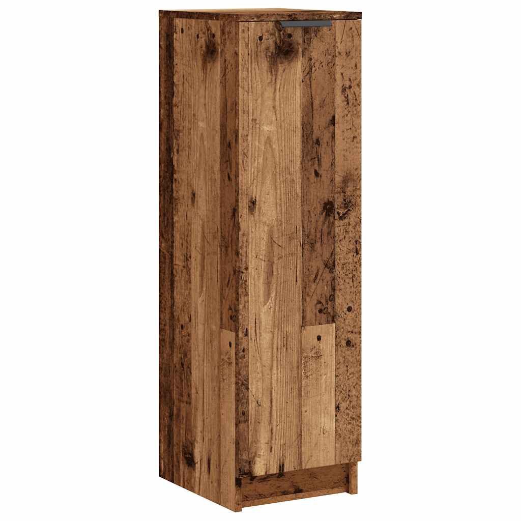 vidaXL Schuhregal Schuhschrank Altholz-Optik 29,5x35x100,5 cm Holzwerkstoff, 1-tlg.