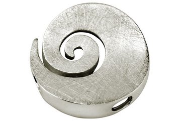 SILBERMOOS Kette und Anhänger Set Anhänger "Große Spirale" mit Kette, 925 Sterling Silber
