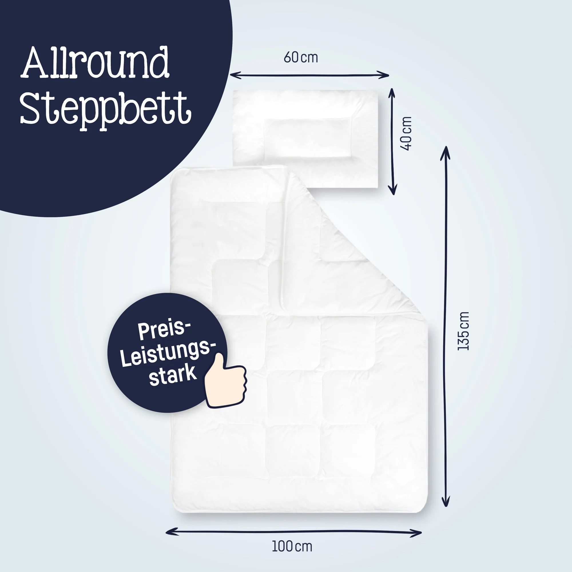 Julius Zöllner Kopfkissen Zöllner Set Basic Ganzjahres Kinder Bettdecke Kin günstig online kaufen