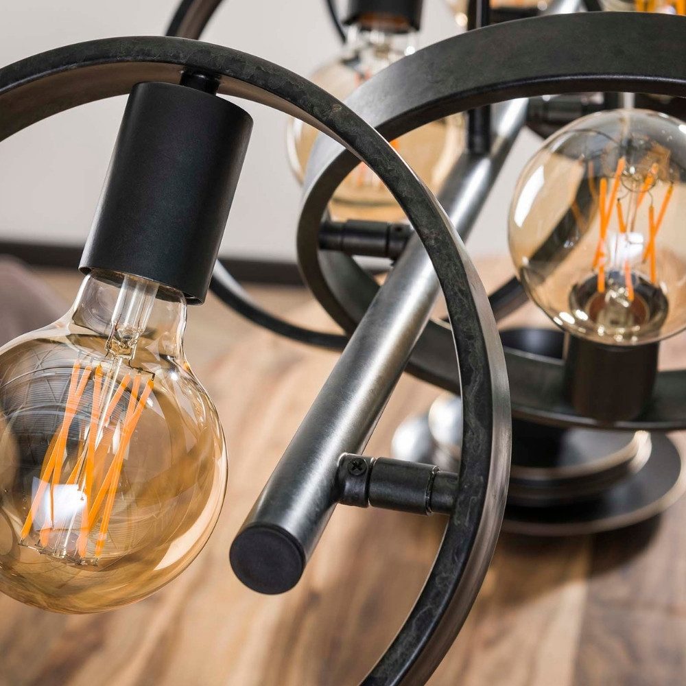 famlights Pendelleuchte famlights, Pendelleuchte Christopher in Schwarz E27