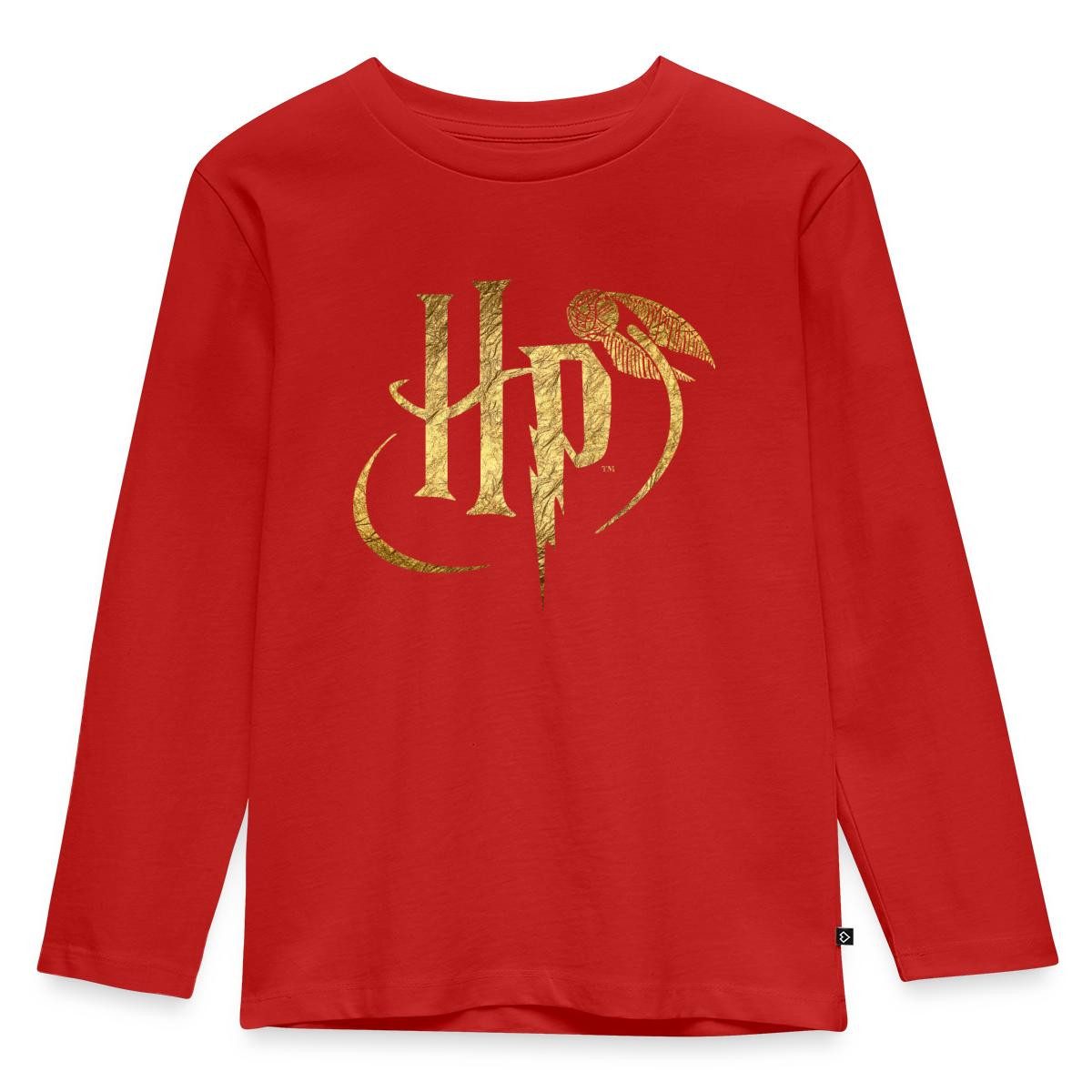 T-Shirt Harry Potter HP Logo Kinder Premium Langarmshirt