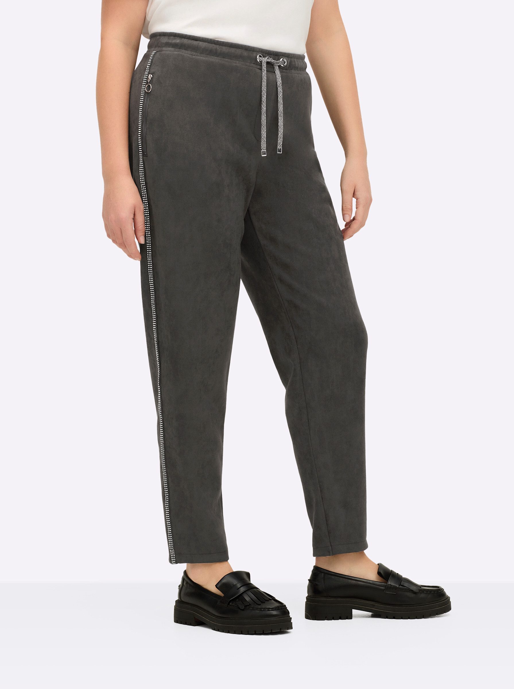 Sheego Jerseyhose Jogg Pants Innenbeinlänge ca. günstig online kaufen