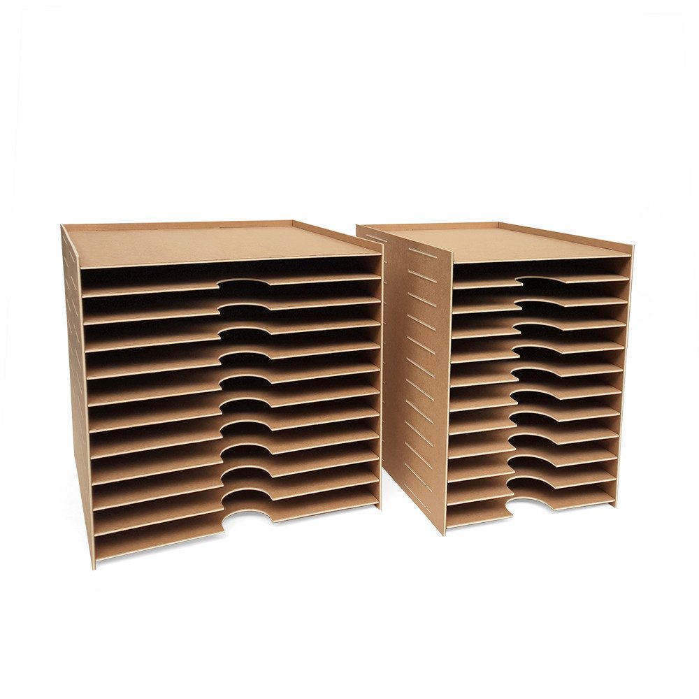 HR Direktverkauf GmbH Briefablage Organizer für Papier und Dokumente - nachhaltige Ablage mit 12 Fächern (15-St)