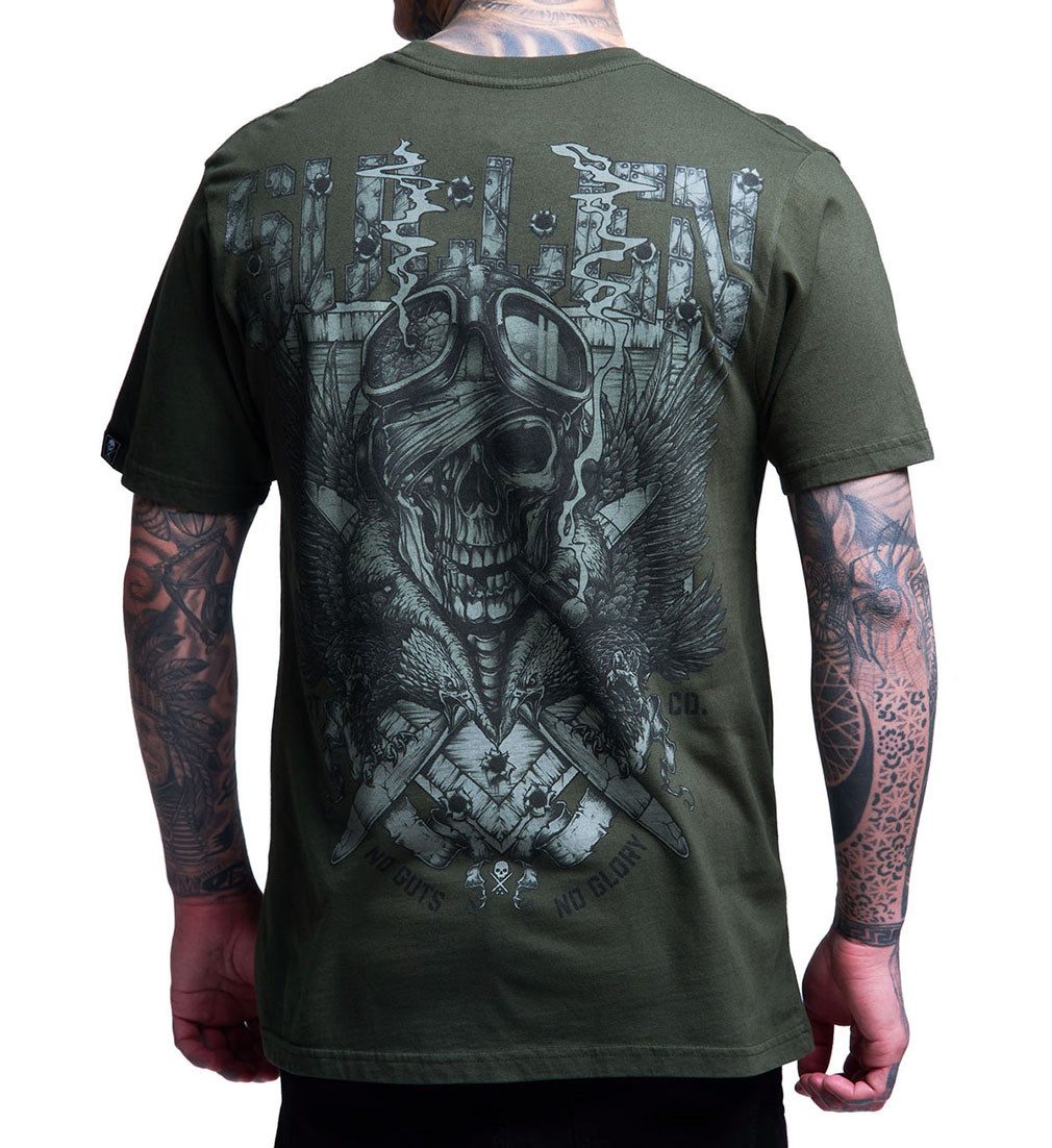 Sullen Clothing T-Shirt Fighter Olivgrün