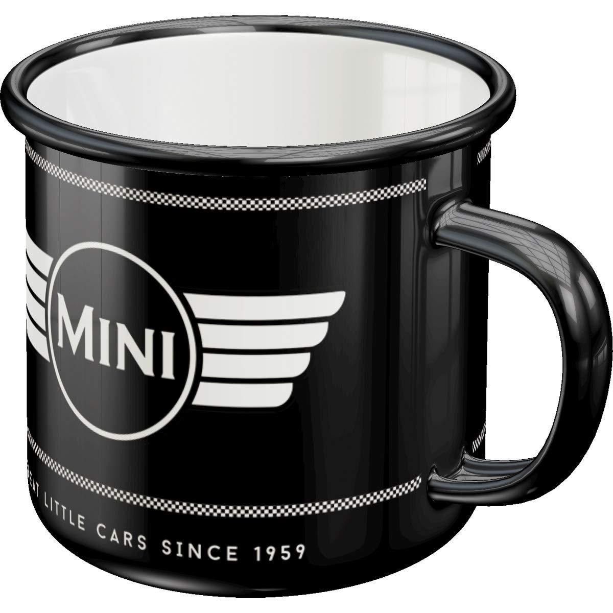 Nostalgic-Art Tasse Emaille-Becher - Mini - Logo Black