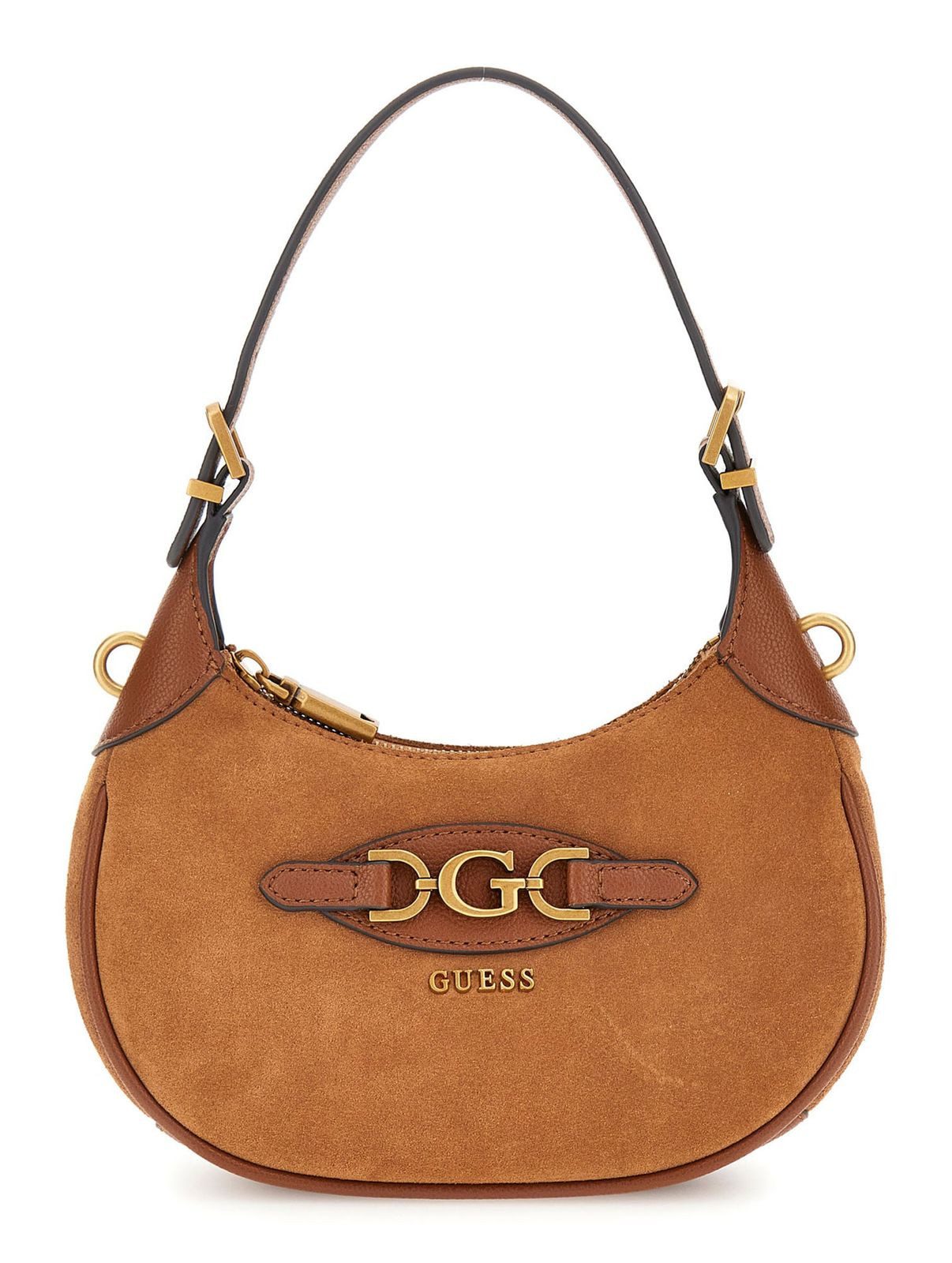 Guess Schultertasche Mini Hobo Bag, aus echtem Leder