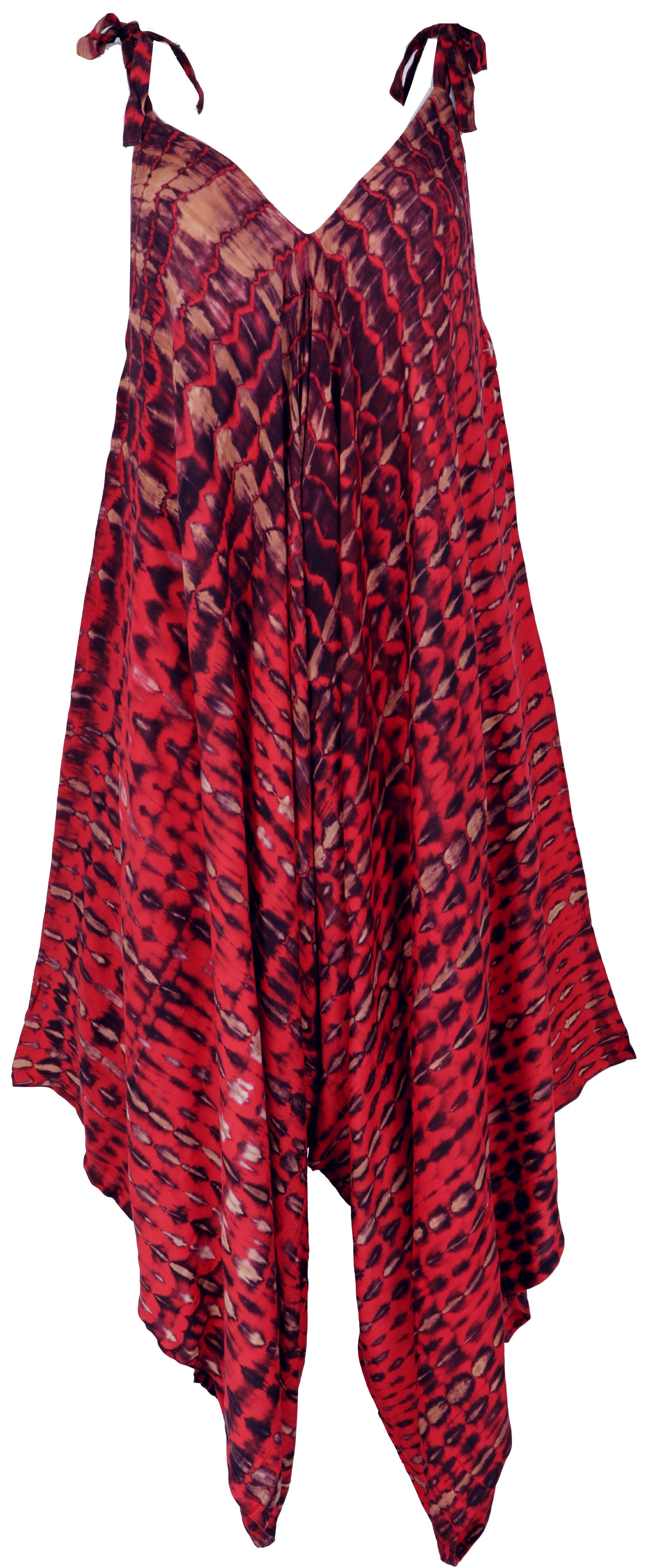 Guru-Shop Relaxhose Boho Batik Jumpsuit, Sommer Overall, Hosenkleid.. alternative Bekleidung
