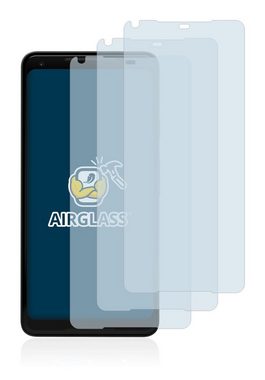 BROTECT flexible Panzerglasfolie für Google Pixel 2 XL, Displayschutzglas, 3 Stück, Schutzglas Glasfolie klar