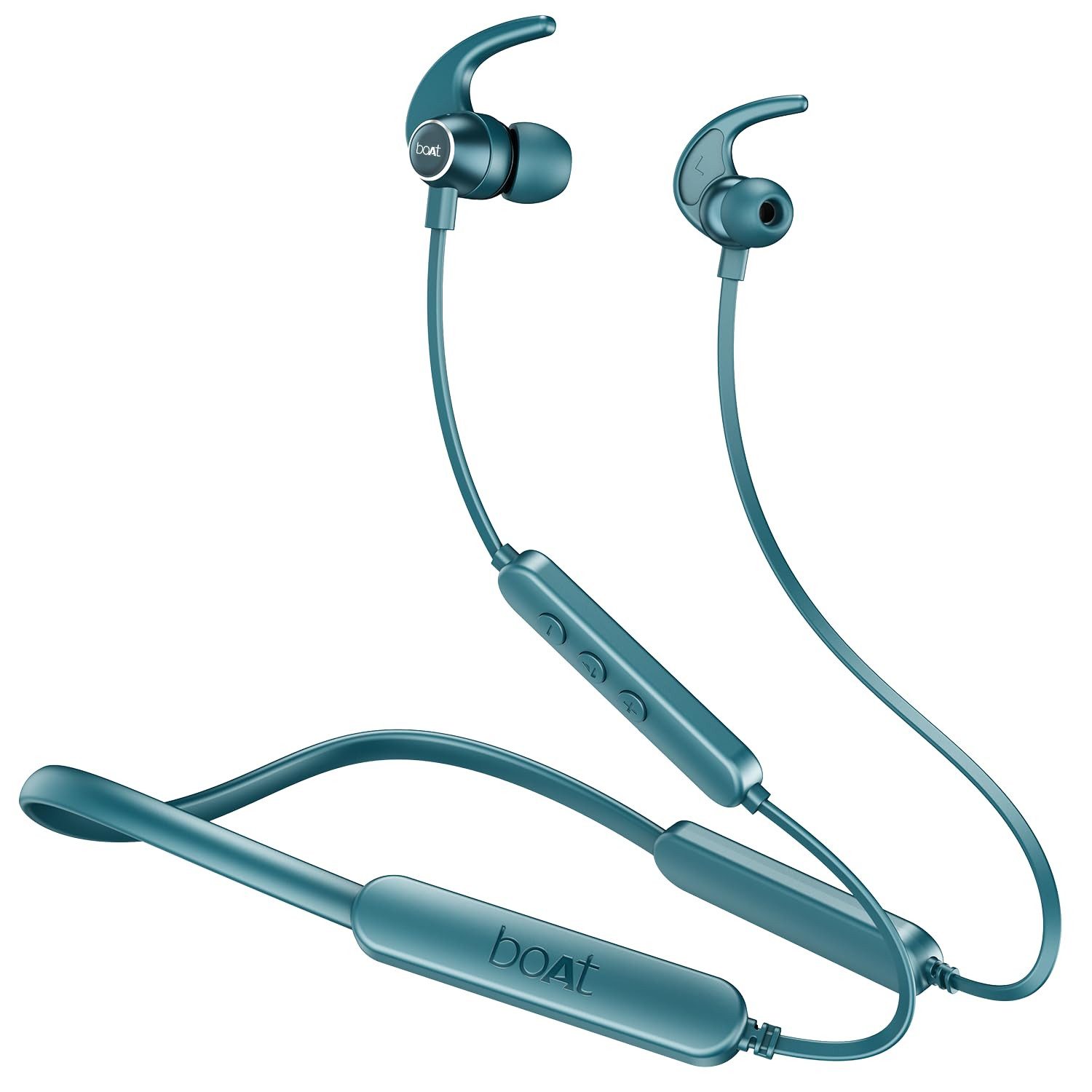 boAt Rockerz 255 Pro+ Bluetooth Nackenbügel In-Ear Ohrhörer Bluetooth-Kopfhörer (Bluetooth, IPX7 wasserdicht, Schnellladen, Dual-Pairing, Magnet)