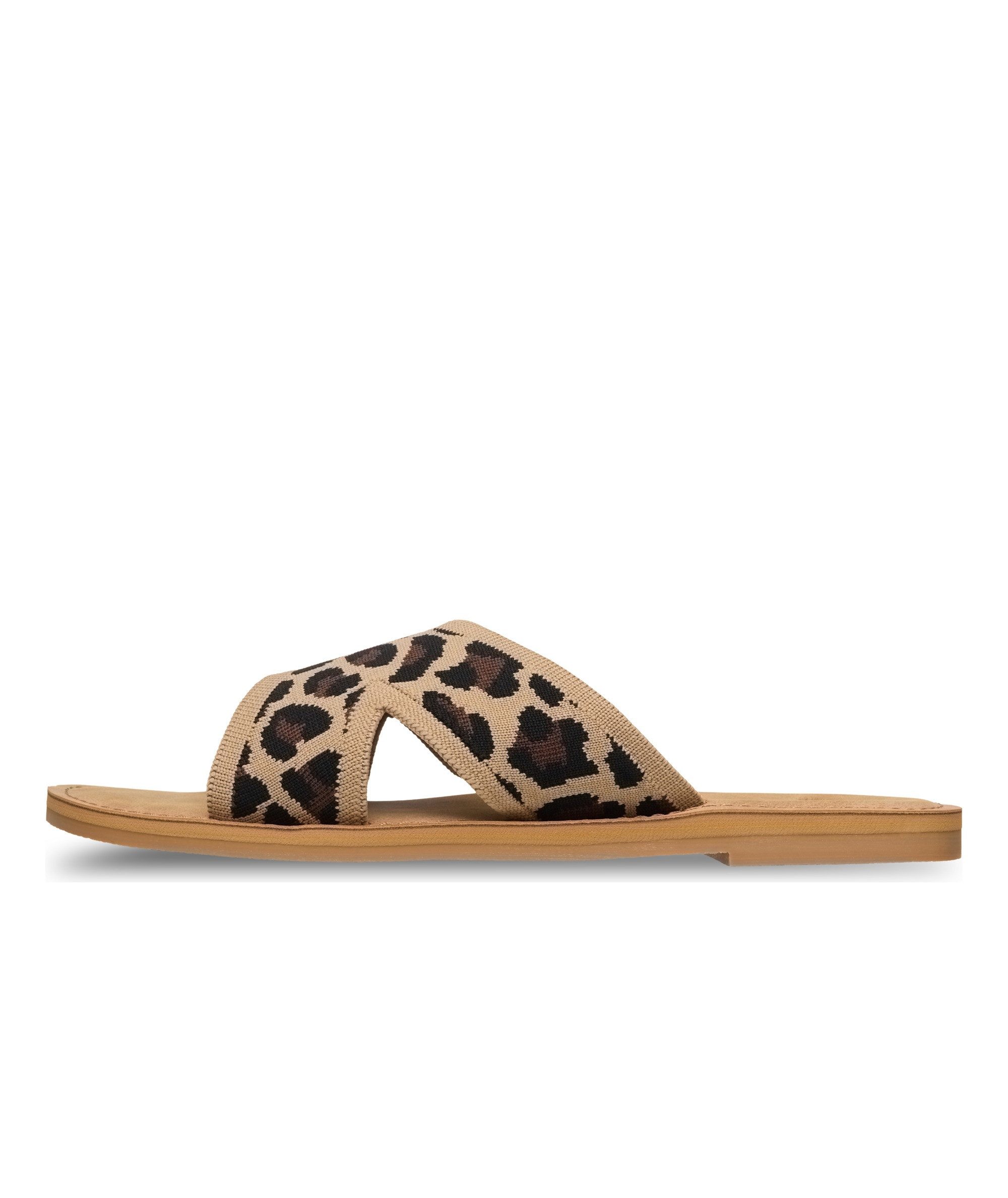 Roxy ANDREYA LEO Sandale Pantolette, Sommerschuh mit Leo-Muster