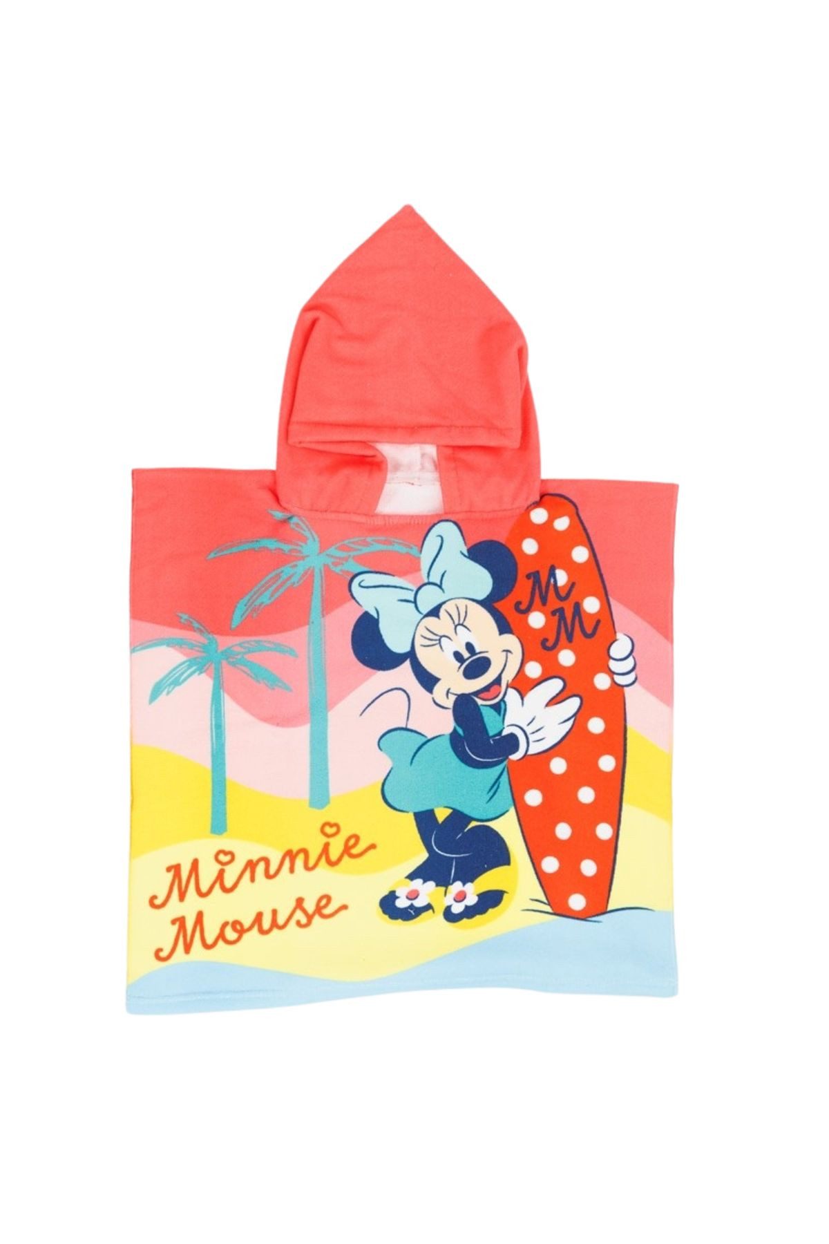 Badeponcho Kinder Badeponcho mit Kapuze aus Polyester 55 x 110 cm