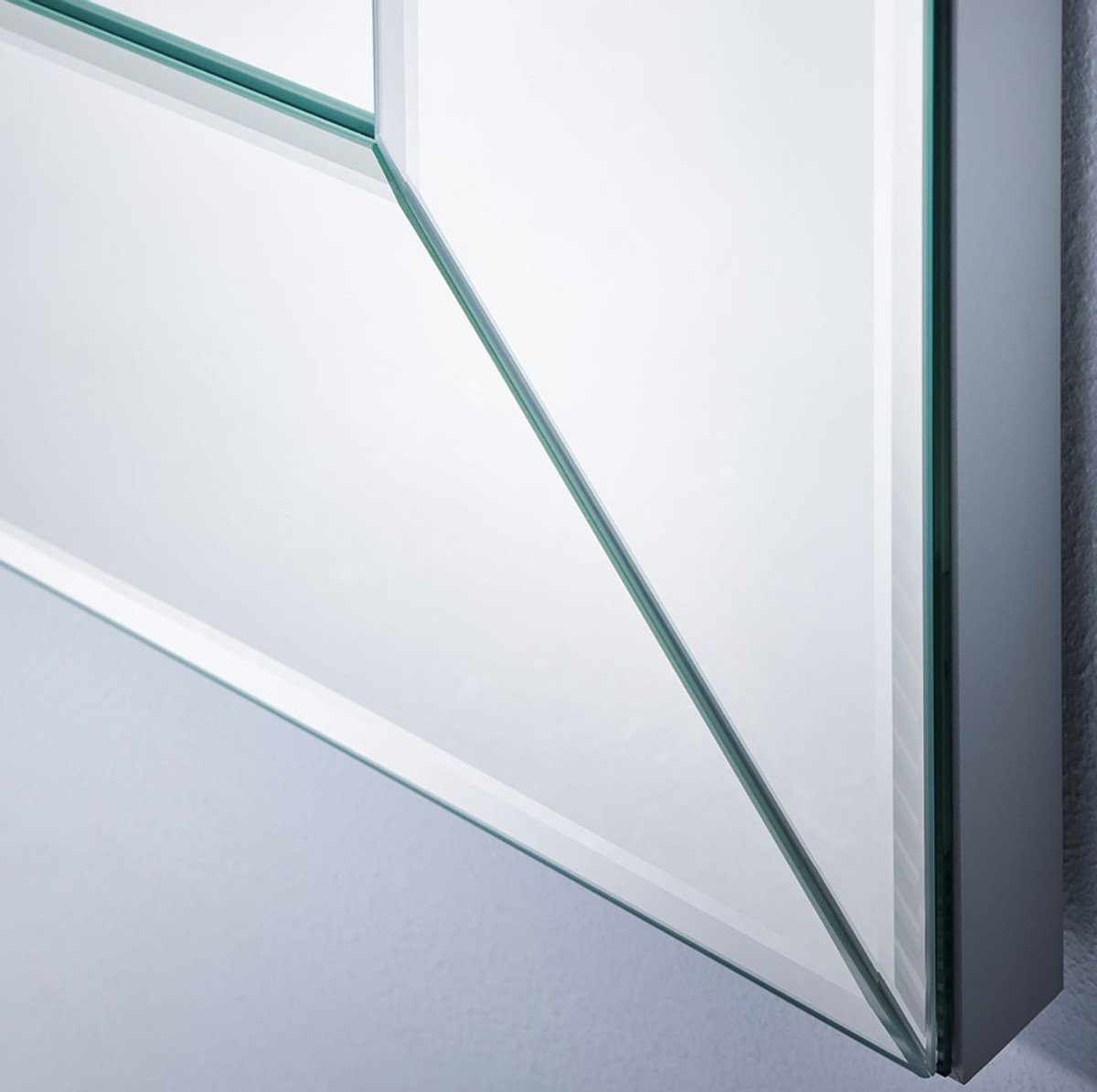 x Spiegel Casa mit - Luxus 200 H. - 100 cm Aluminiumrahmen Luxus Qualität - Padrino Schlafzimmer Spiegel - Spiegel Garderobenspiegel Spiegel Wohnzimmer