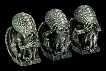 Figuren Shop GmbH Dekofigur Cthulhu Figuren Set - Nichts Böses - Fantasy Gothic Deko