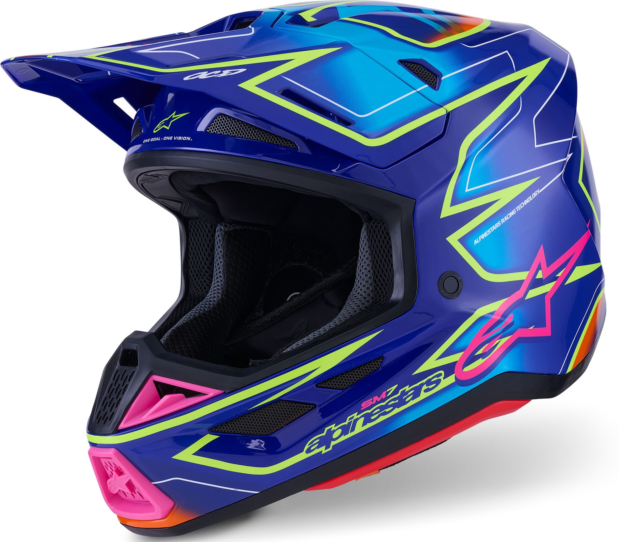 Alpinestars Motocrosshelm S-M7 Cast Motocross Helm, Vorbereitet Für Kommunikationssystem,geeignet Brillenträger