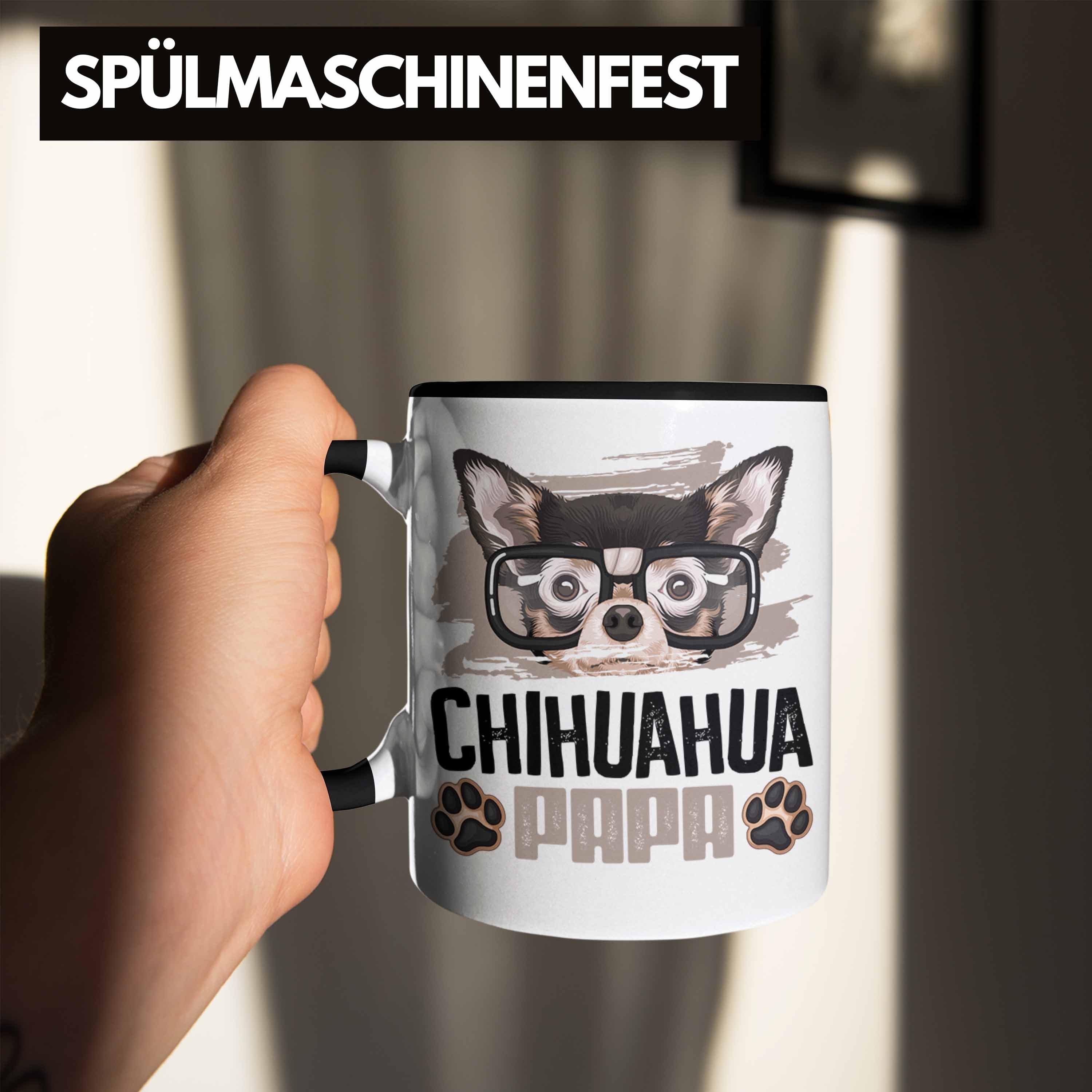 Trendation Geschenkidee Spruch Chihuahua Tasse Lustiger Schwarz Besitzer Tasse Papa Geschenk Ch