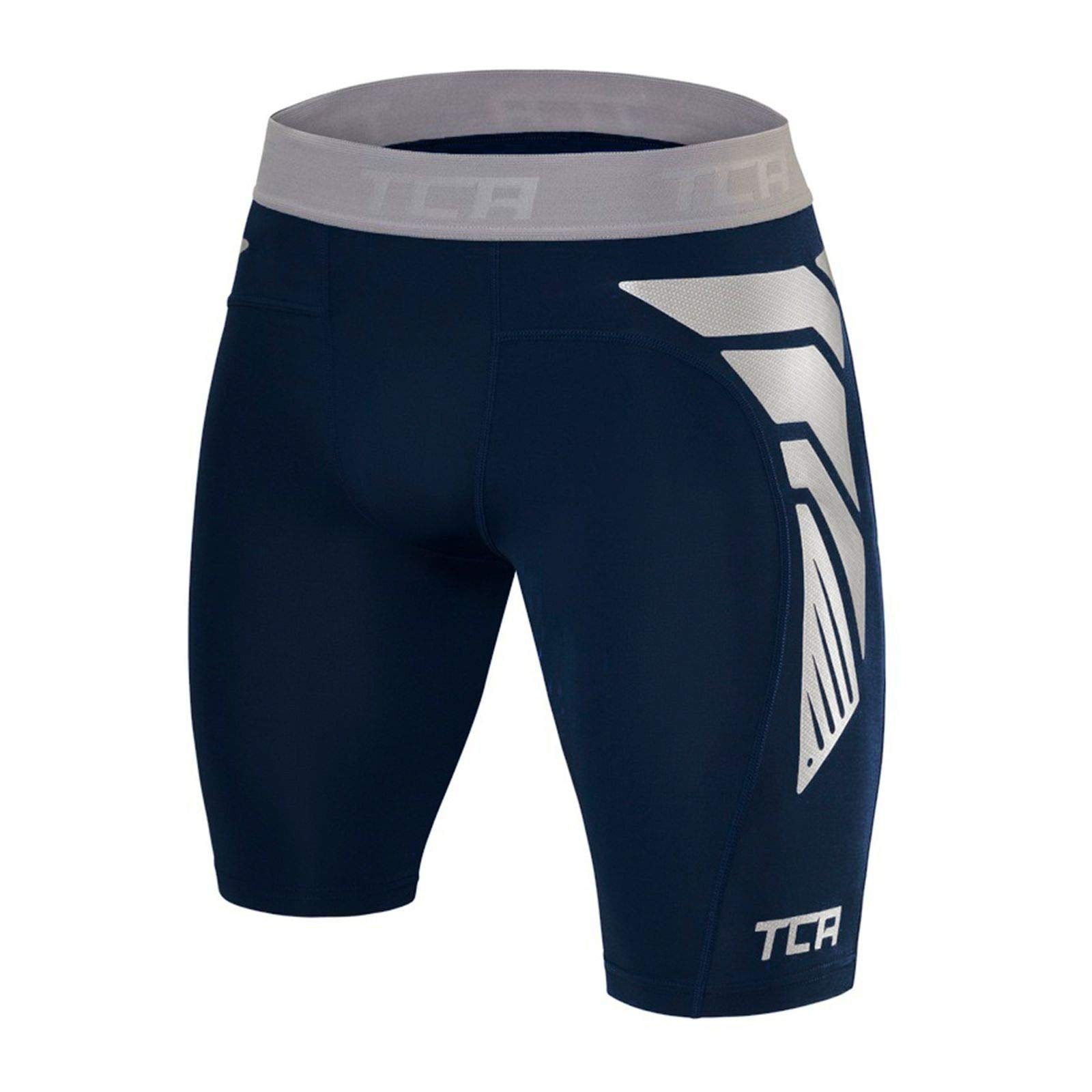 TCA Unterziehshirt TCA Herren CarbonForce Pro Thermo Shorts - Dunkelblau | Unterhemden