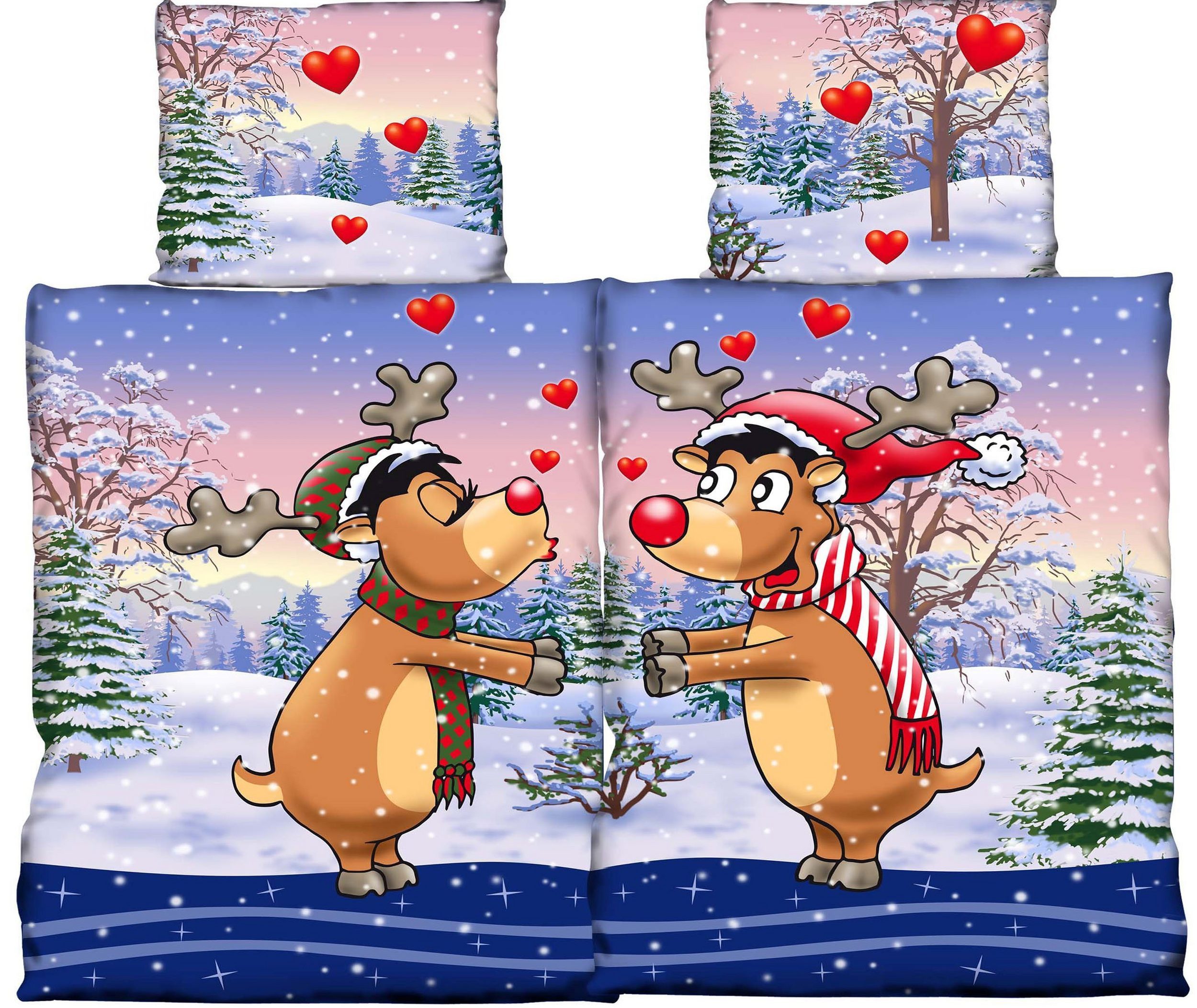 Leonado Vicenti Bettwäsche Partnerbettwäsche Thermofleece 135x200 Winter Sc günstig online kaufen