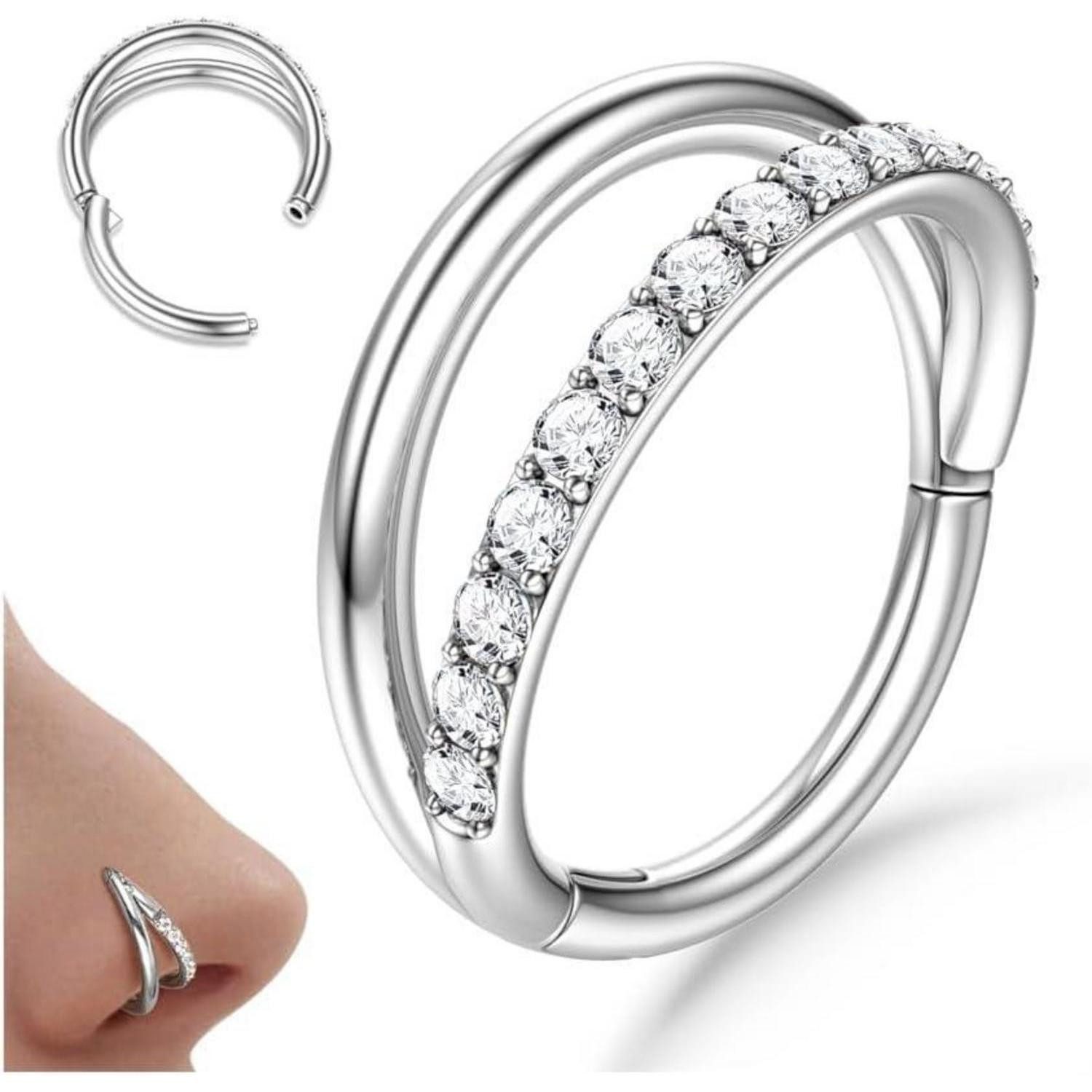 LuxusKollektion Nasenpiercing Nasenpiercing Nasenring Hoop 316L Chirurgenst günstig online kaufen