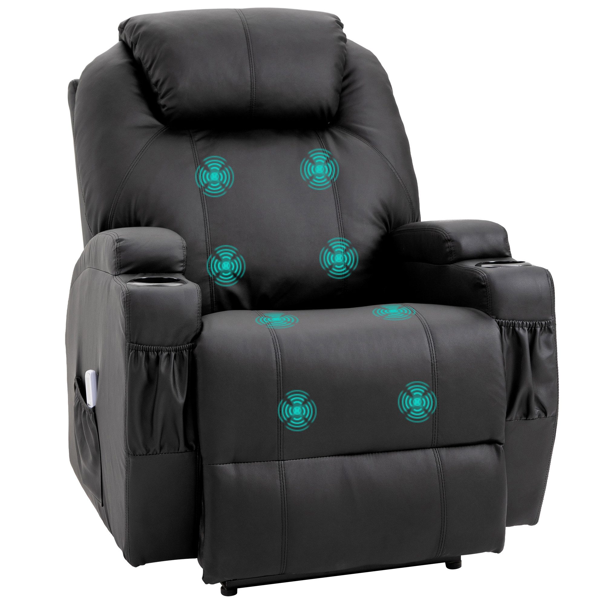 HOMCOM Massagesessel Massagefunktion, Liegefunktion, aus Kunstleder günstig online kaufen