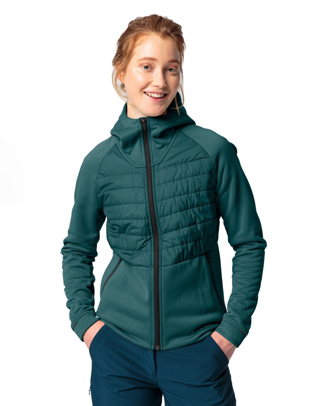 Jacket (1-St) mallard Women's Fleece kompensiert VAUDE Comyou Klimaneutral Outdoorjacke green