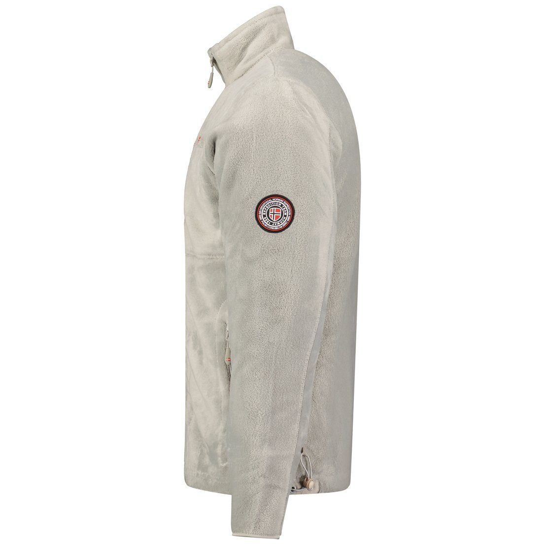 Geographical Norway Fleecejacke Herren Fleecejacke Outdoor Freizeit Jacke Fleece flauschig und warm auch in Großen Größen erhältlich, in Unifarbe, mit Stehkrage – Bild 4 von 4